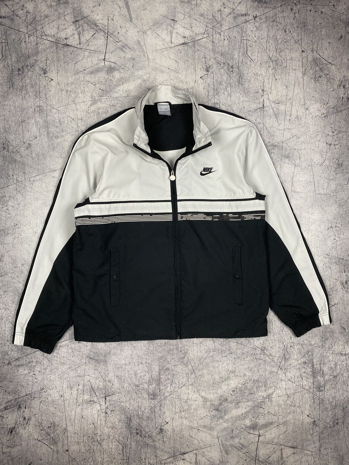Nike Vintage Nike Streetwear y2k Drill Track Top Jacket Size US M / EU 48-50 / 2 - 8 Thumbnail