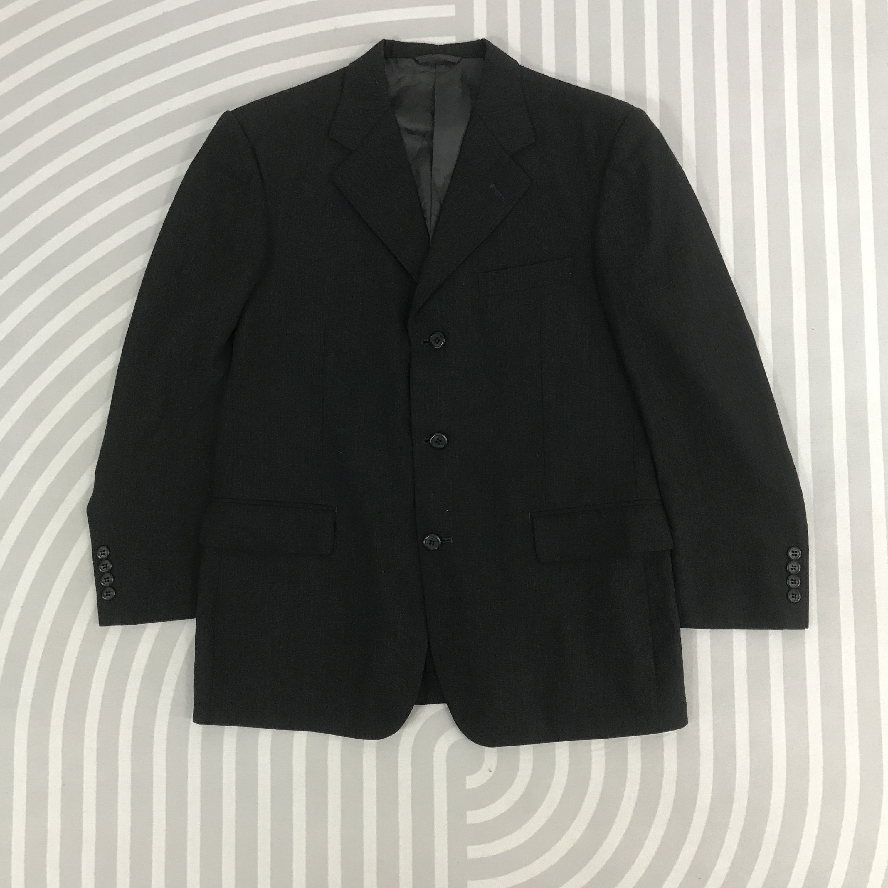 Moschino × Vintage Vintage Moschino Black blazer coat Jacket Size US L / EU 52-54 / 3 - 1 Thumbnail
