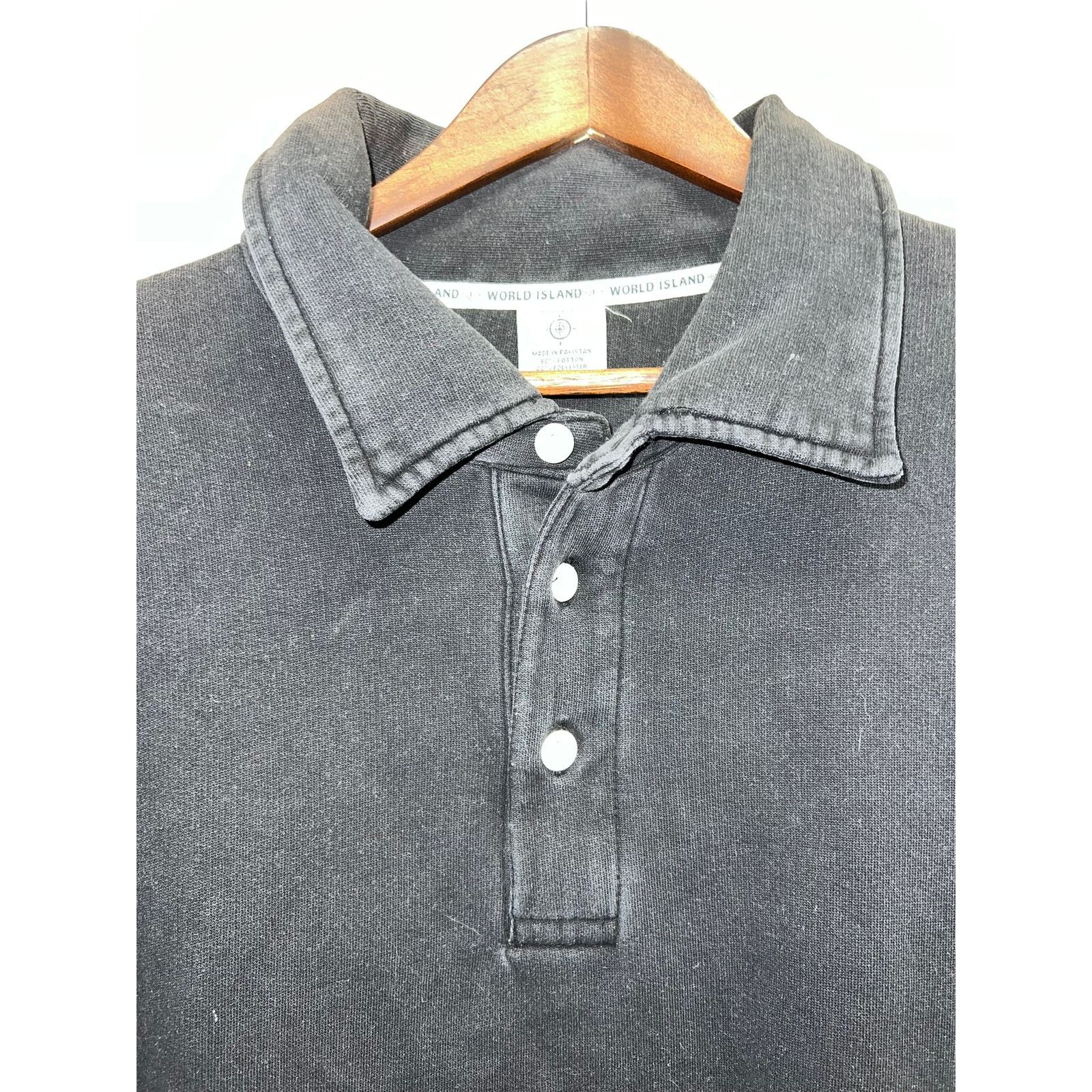 Vintage Vintage World Island 1/4 Button Down Sweatshirt Jacket VTG Size US XL / EU 56 / 4 - 3 Thumbnail