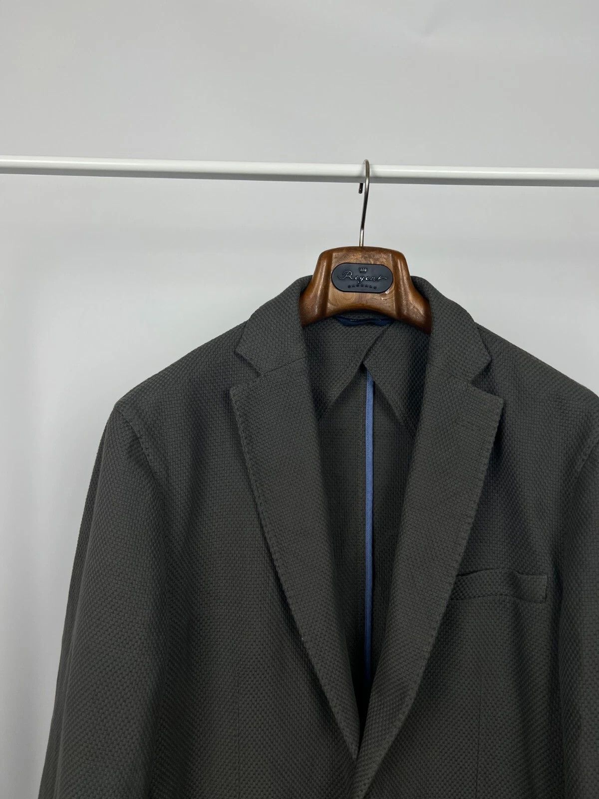 Brooks Brothers Brooks Brothers Milano Fit Half-Lined Knit Cotton Blazer Size 46R - 6 Thumbnail