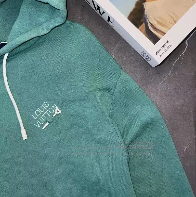 Louis Vuitton Louis Vuitton Men's XXL Green Hoodie . Size US XXL / EU 58 / 5 - 3 Thumbnail