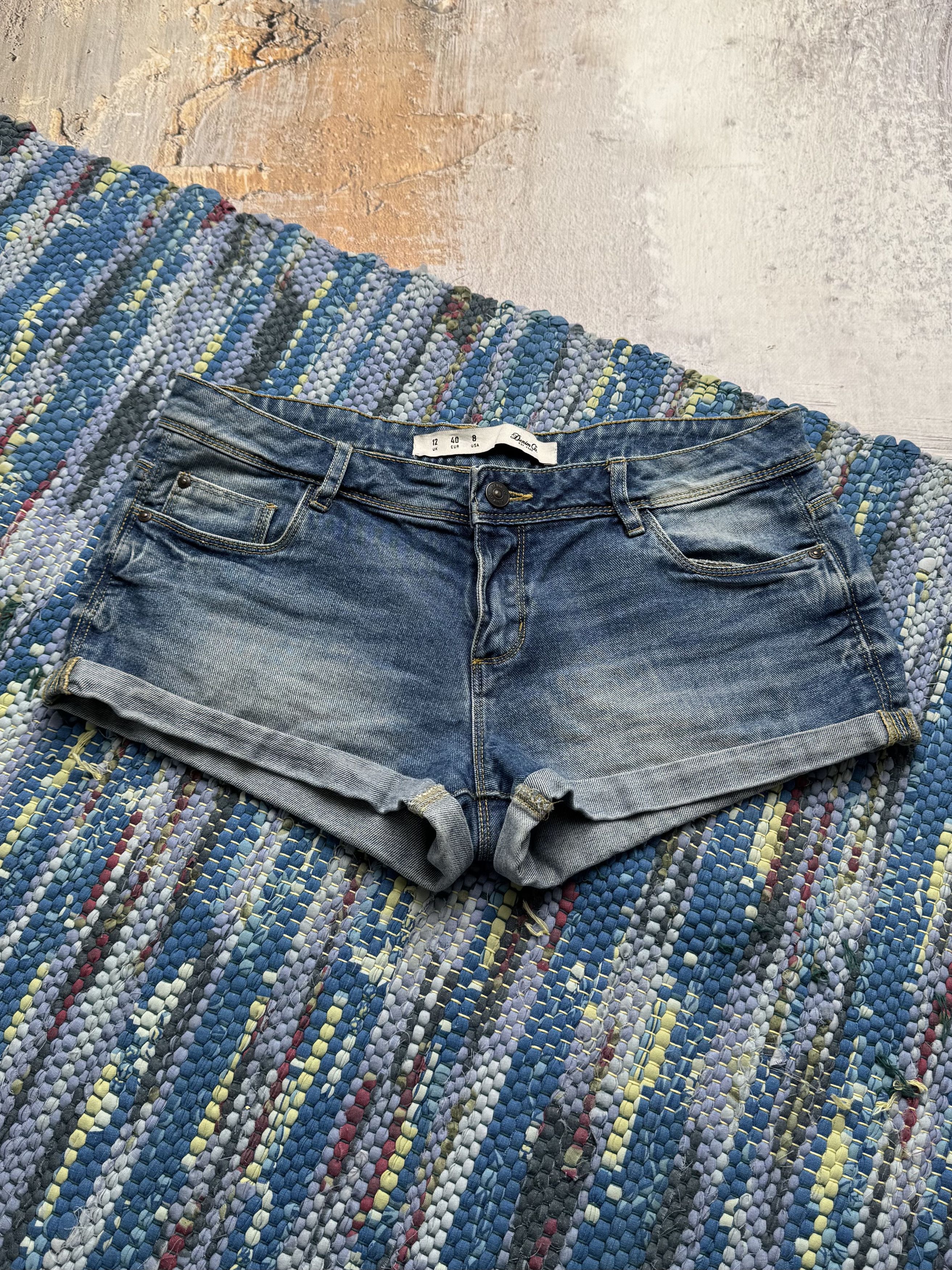 Vintage Vintage Denim Mini Shorts D15 Size 32" / US 10 / IT 46 - 1 Thumbnail