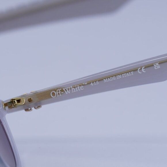 Off-White Off-White OERI13V JASPER 0928 Sunglasses Grey Geometric Size ONE SIZE - 8 Thumbnail