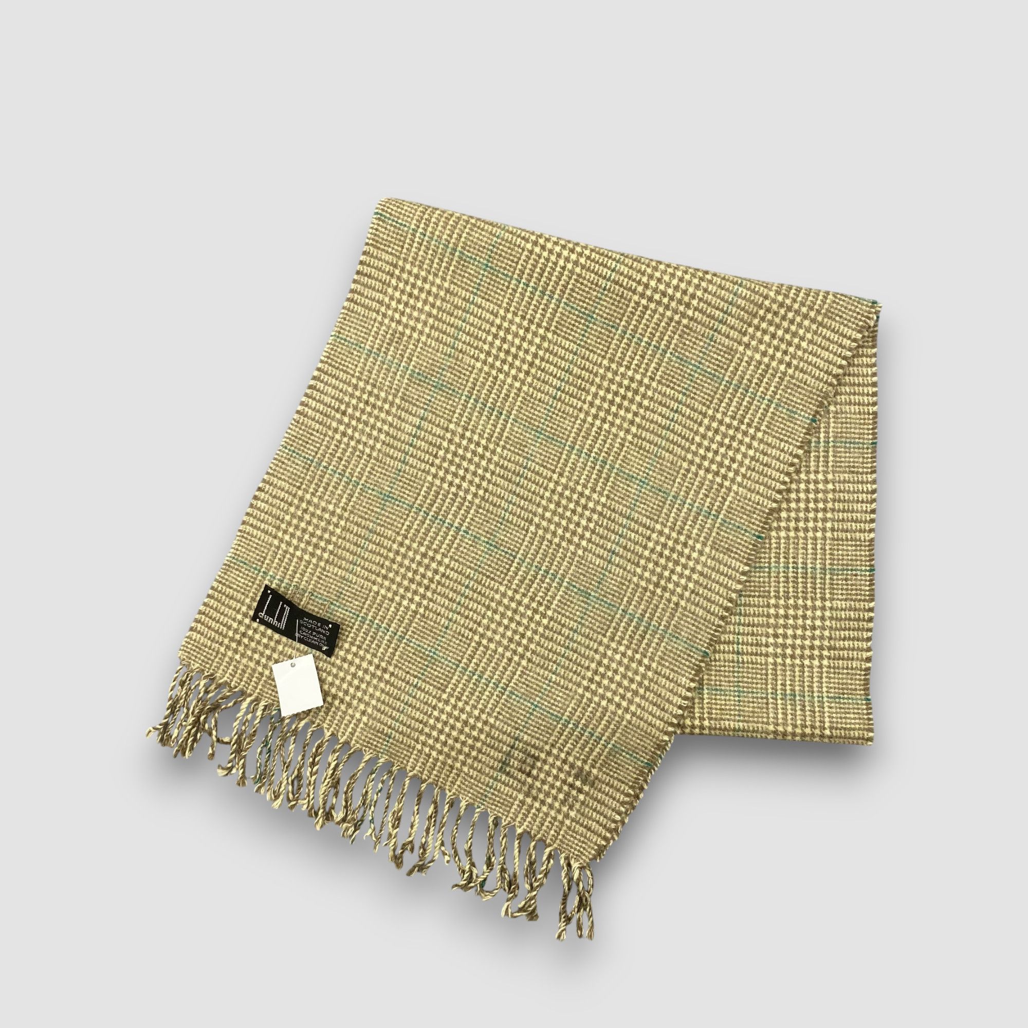 Alfred Dunhill Vintage Dunhill Scarf Muffler Wool Cashmere Winter Scarves Size ONE SIZE - 3 Thumbnail