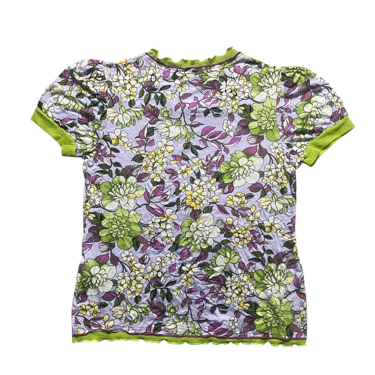 Other Settimana Italy Designer Flower All Overprint Shirt Size L / US 10 / IT 46 - 2 Thumbnail