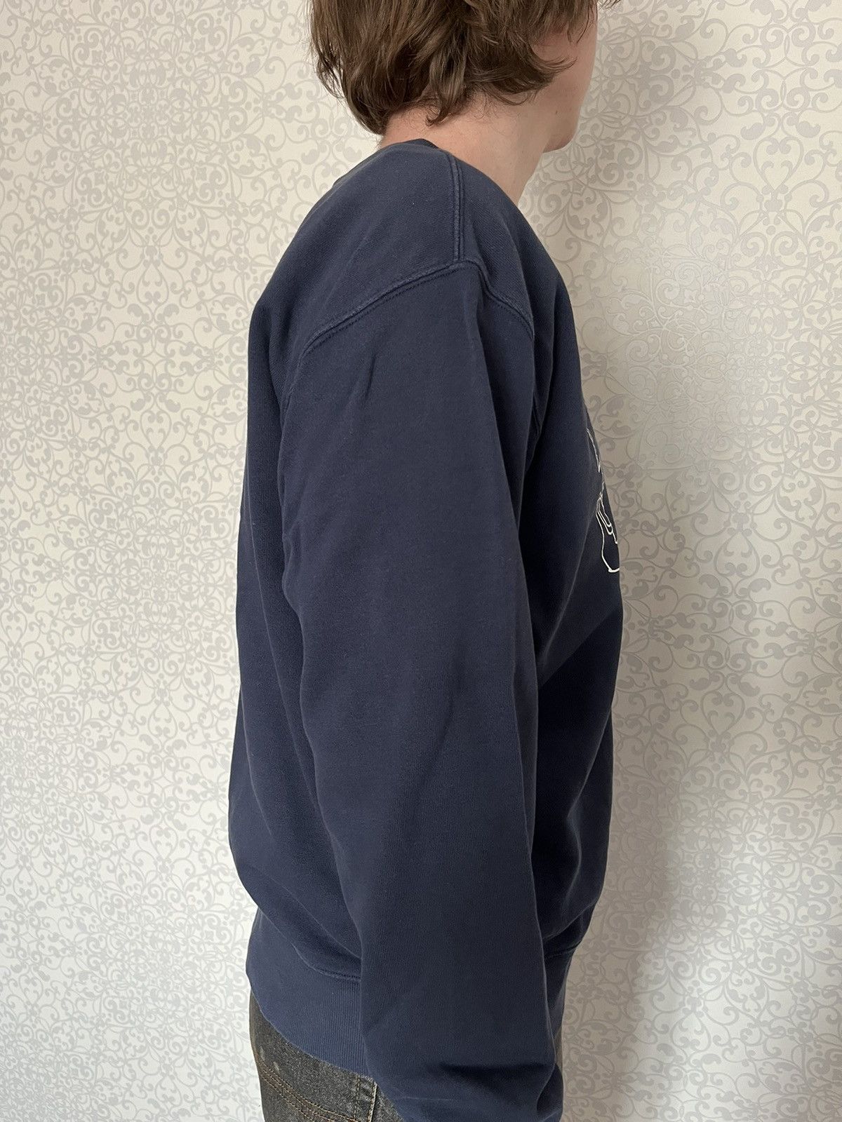 Designer × Uniqlo Uniqlo x Jason Polan Navy Crewneck Printed Sweatshirt Size US XL / EU 56 / 4 - 10 Thumbnail