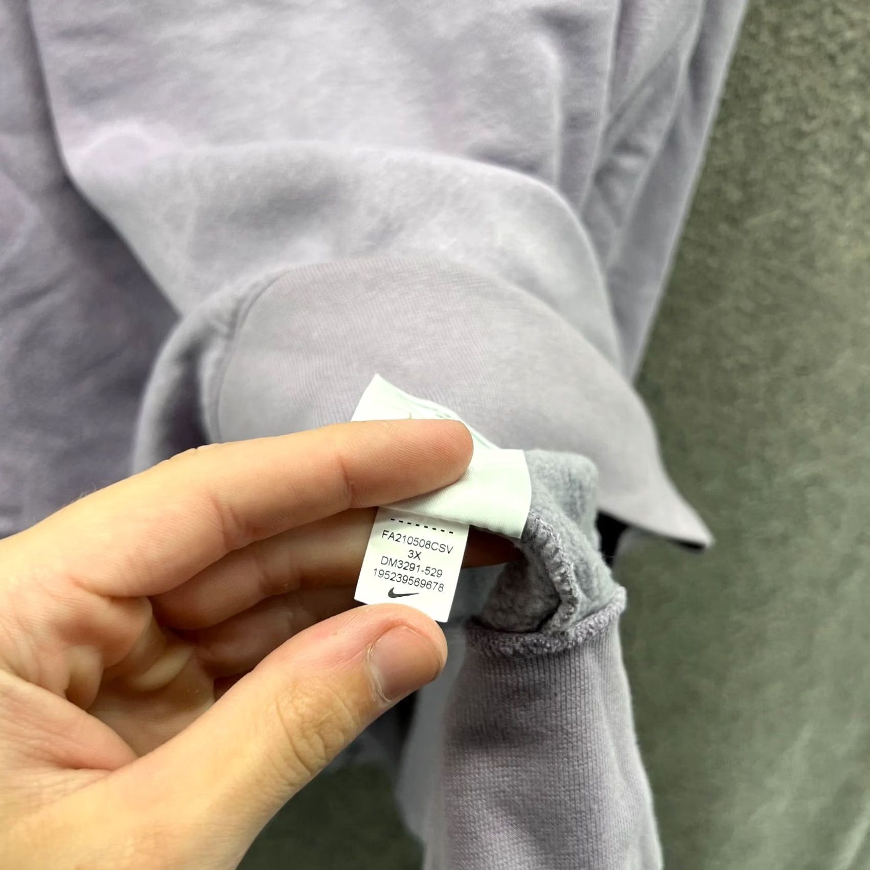 Nike VINTAGE Nike Sweater Womens 3X Purple Crewneck Pullover Swoosh Sportswear Fleece Crop - Logo Size XXL / US 16-18 / IT 52-54 - 7 Thumbnail