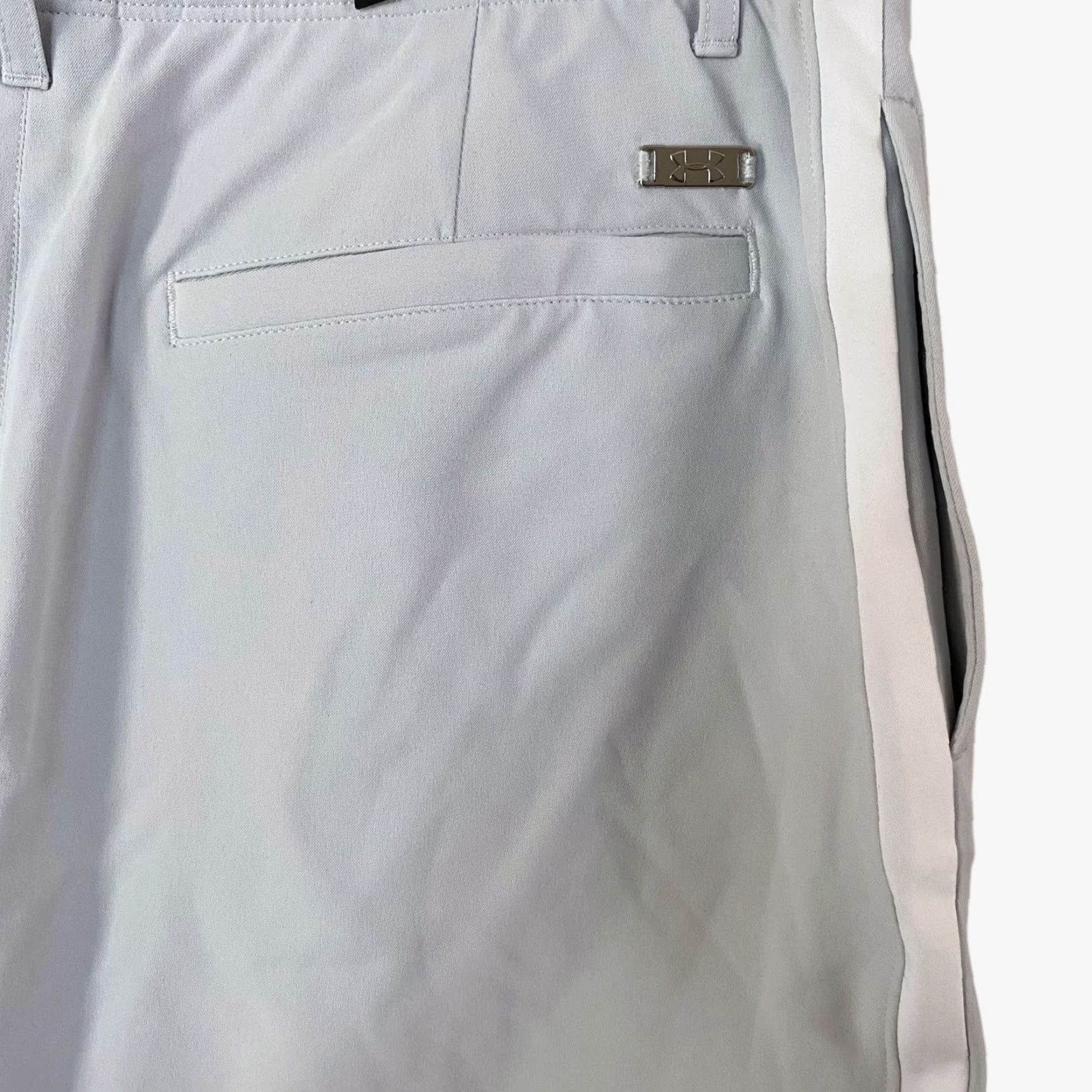 Under Armour Under Armour Woven Golf Skirt Gray White Women's M Athletic Activewear New Skort Short Pockets Elastic Waist Lined Stretch All Seasons Size 32" / US 10 / IT 46 - 7 Thumbnail