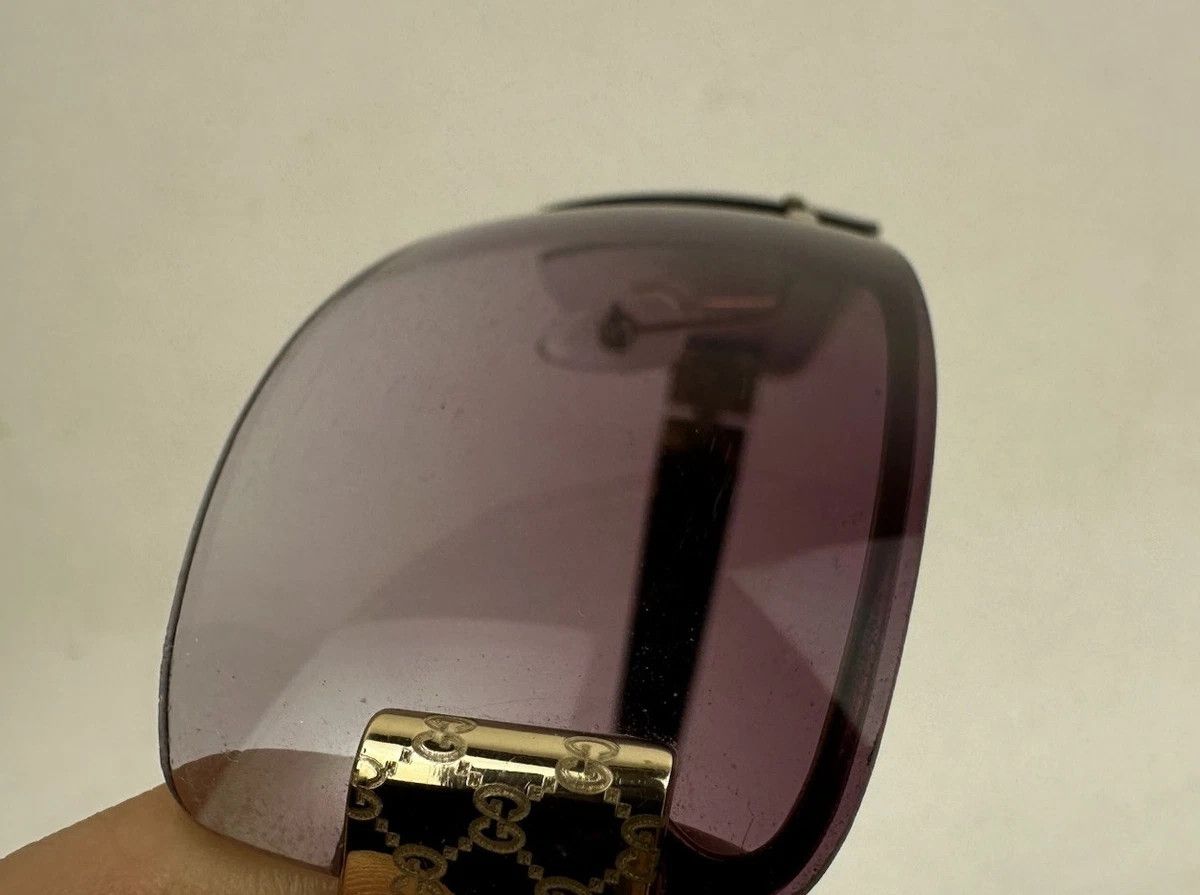 Gucci Gucci Sunglasses GG1797/S Brown Gold Frameless Rimless Size ONE SIZE - 6 Thumbnail
