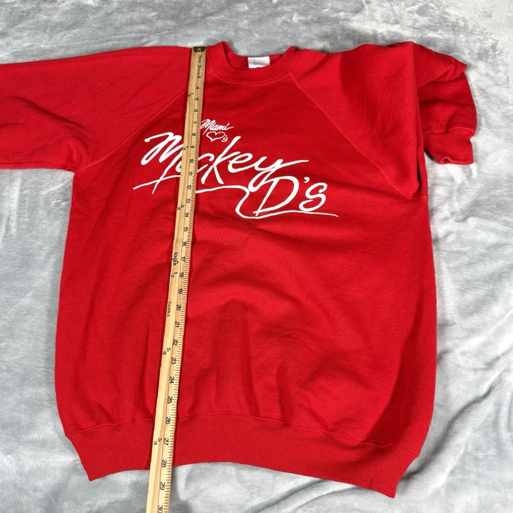 Vintage VINTAGE Miami Loves Mickey Ds Sweatshirt Mens XL (Fits L) McDonalds USA 90s Size US L / EU 52-54 / 3 - 6 Thumbnail