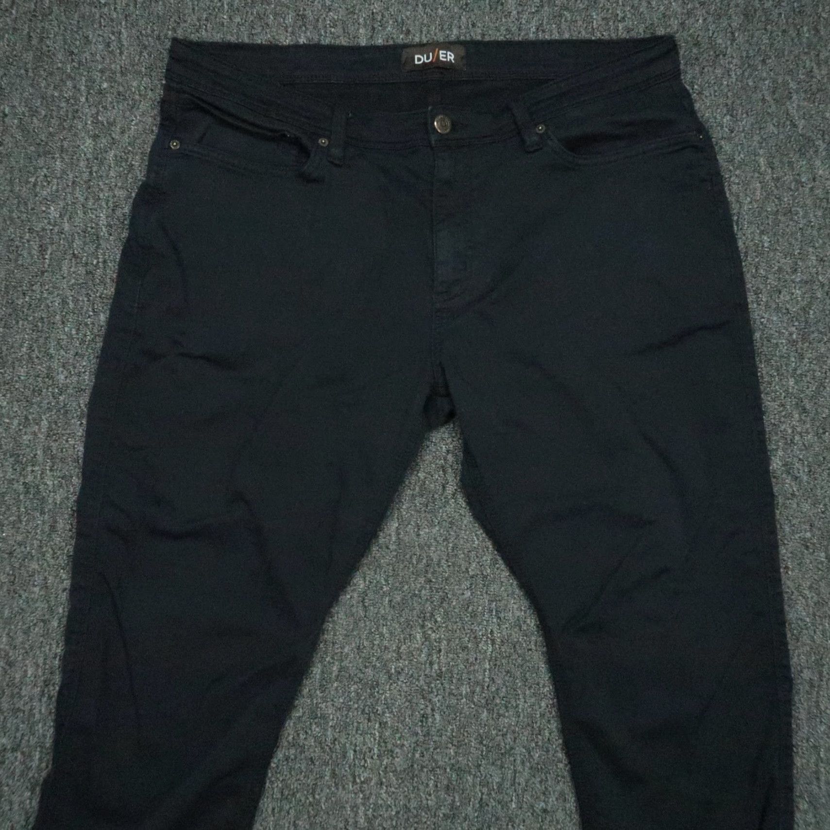DUER DUER N2X Relaxed Taper Pants Mens 38x26 Blue Casual Workwear Travel Size US 38 / EU 54 - 2 Thumbnail