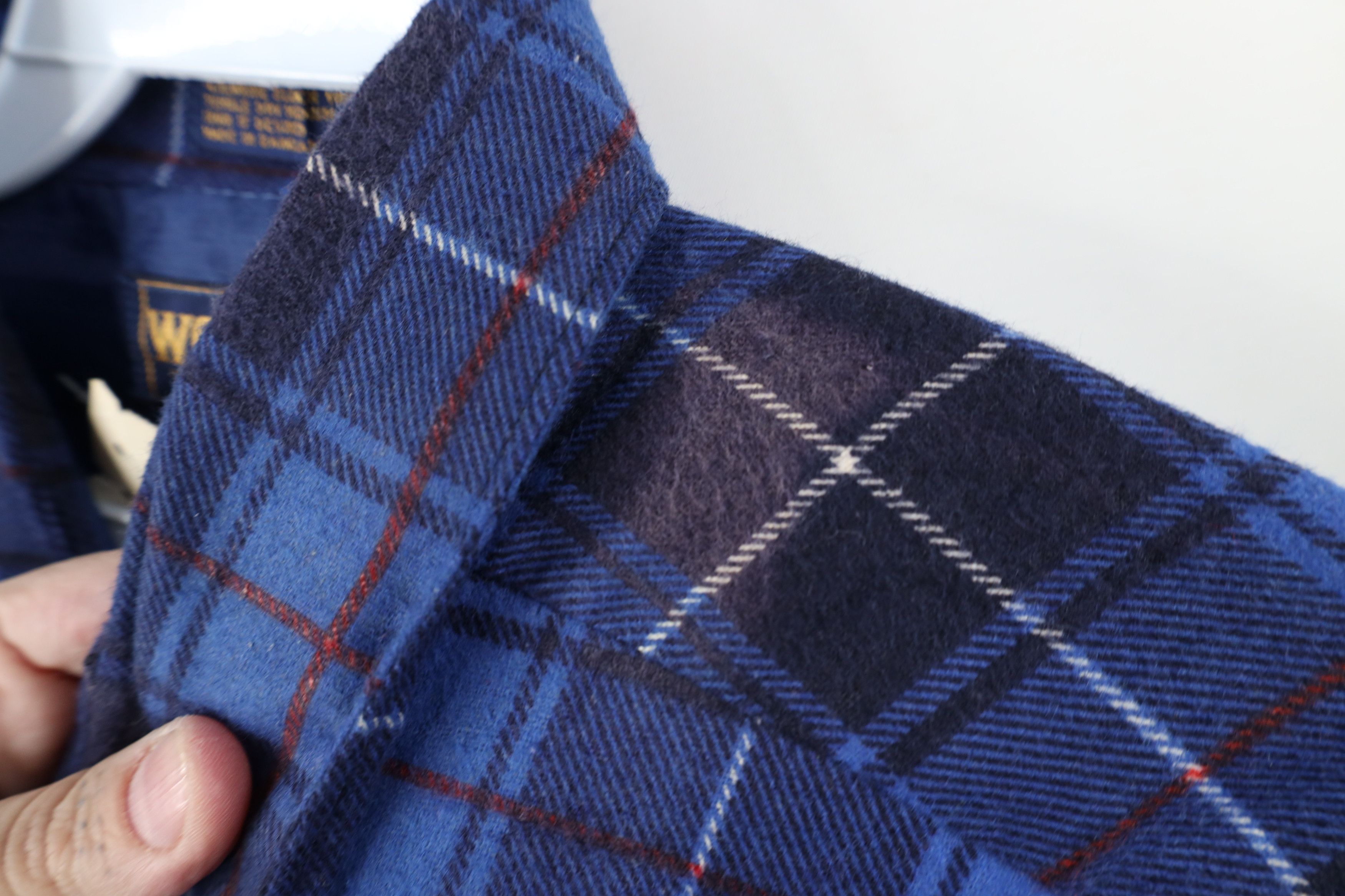 Vintage Deadstock Vintage 70s Streetwear Flannel Button Shirt Plaid Size US L / EU 52-54 / 3 - 6 Thumbnail