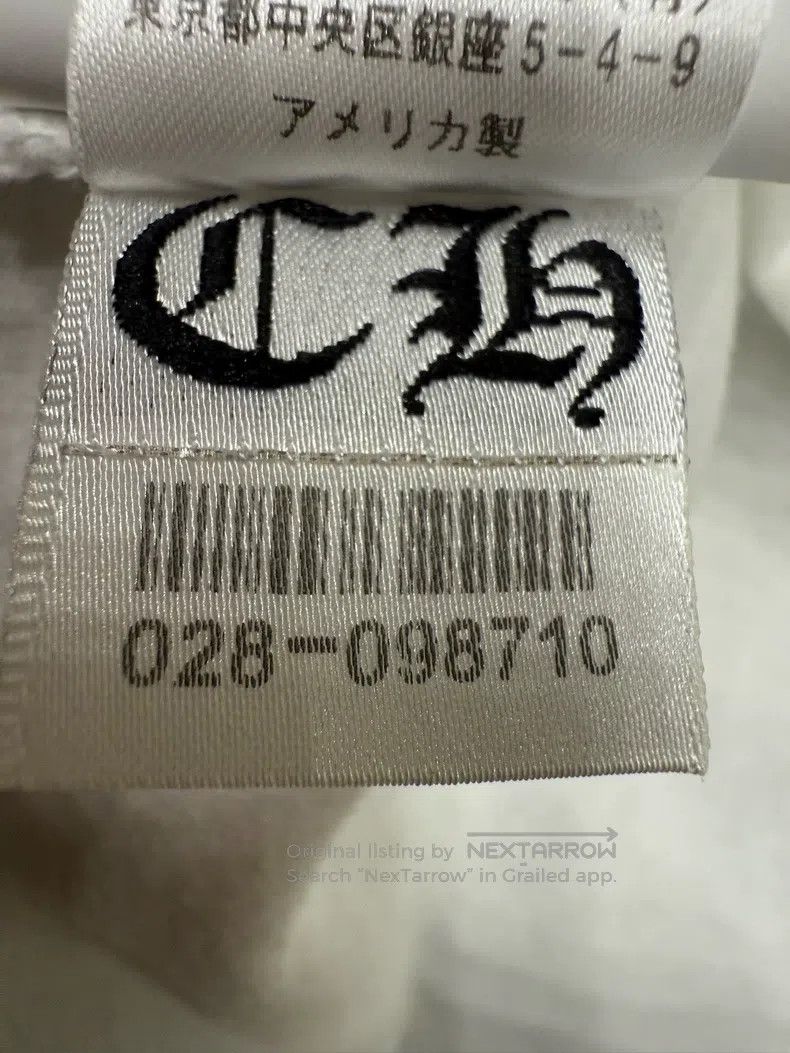 Chrome Hearts CHROME HEARTS Size M White embroidered short tee Size US M / EU 48-50 / 2 - 8 Thumbnail