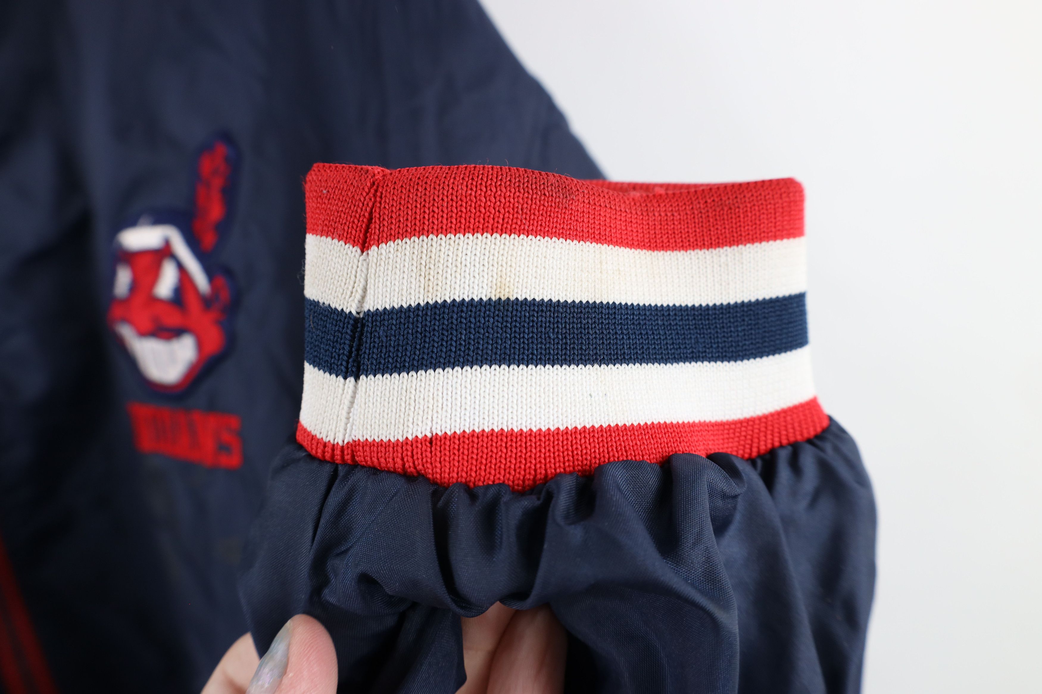 Vintage Vintage 90s Chief Wahoo Cleveland Indians Baseball Jacket Size US L / EU 52-54 / 3 - 12 Thumbnail