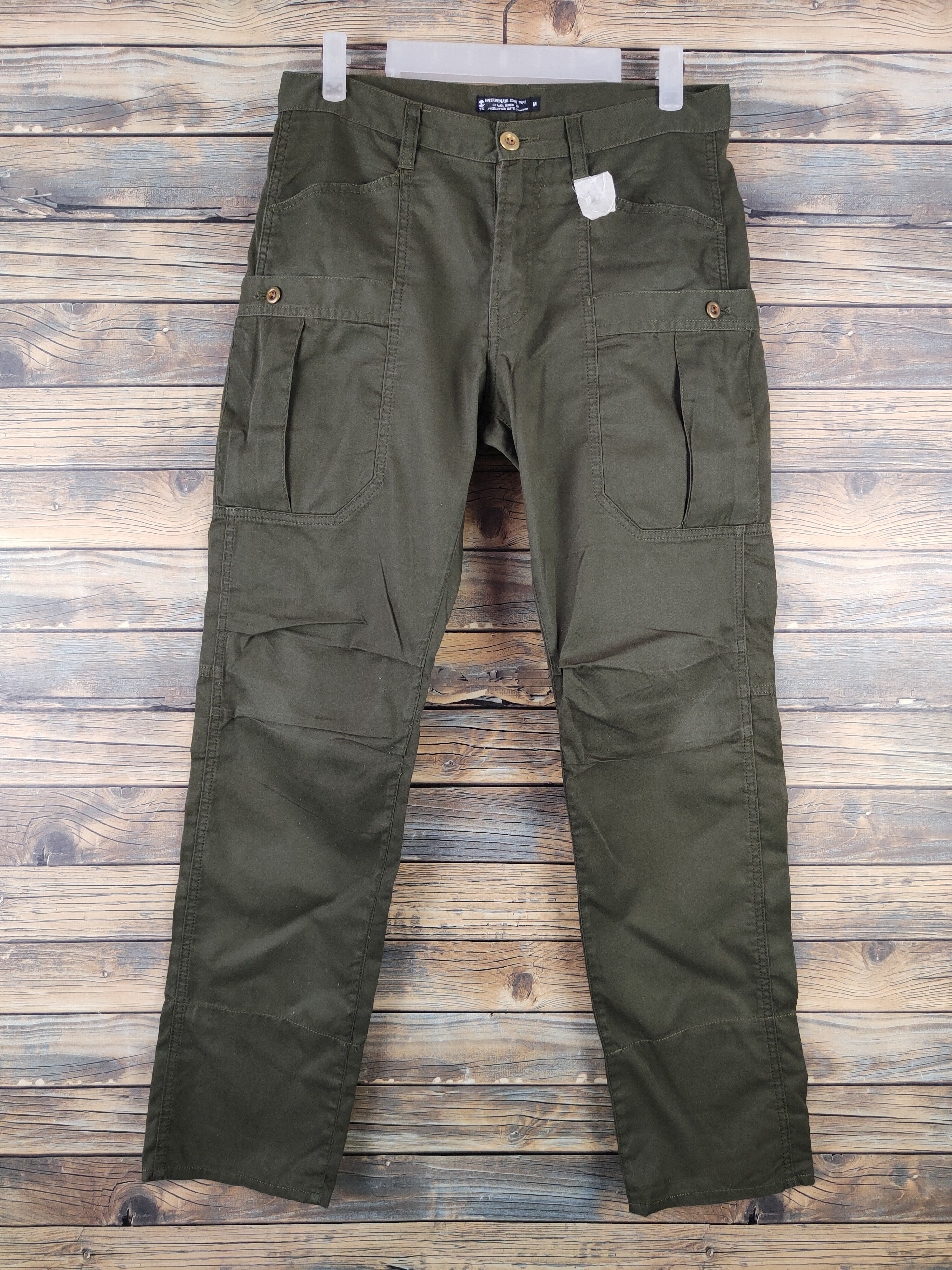 Japanese Brand DL TK Olive Multipocket utility Tactical Cargo Pants #089 Size US 30 / EU 46 - 1 Thumbnail