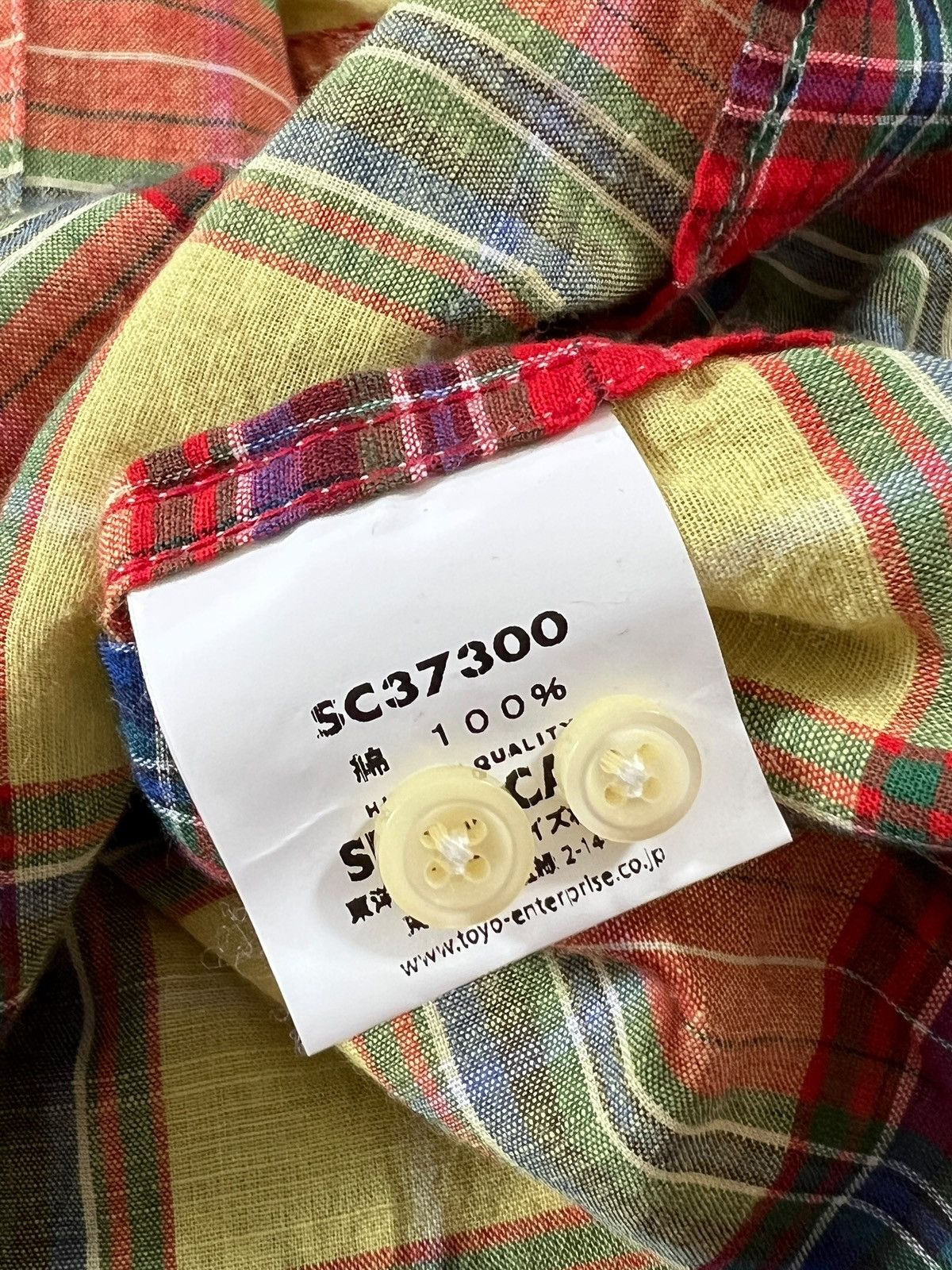 Sugar Cane Sugar Cane Light Plaid Half Sleeve Button Up Shirt Size US M / EU 48-50 / 2 - 12 Thumbnail