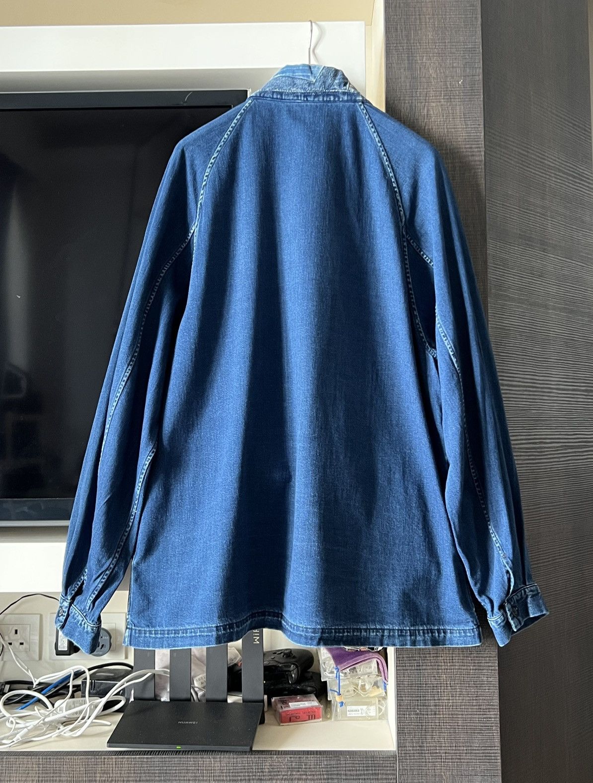 Kapital Boro Denim Tiger Juban Shirt (NORAGI Remake) K2209LS003 Size US XL / EU 56 / 4 - 2 Thumbnail