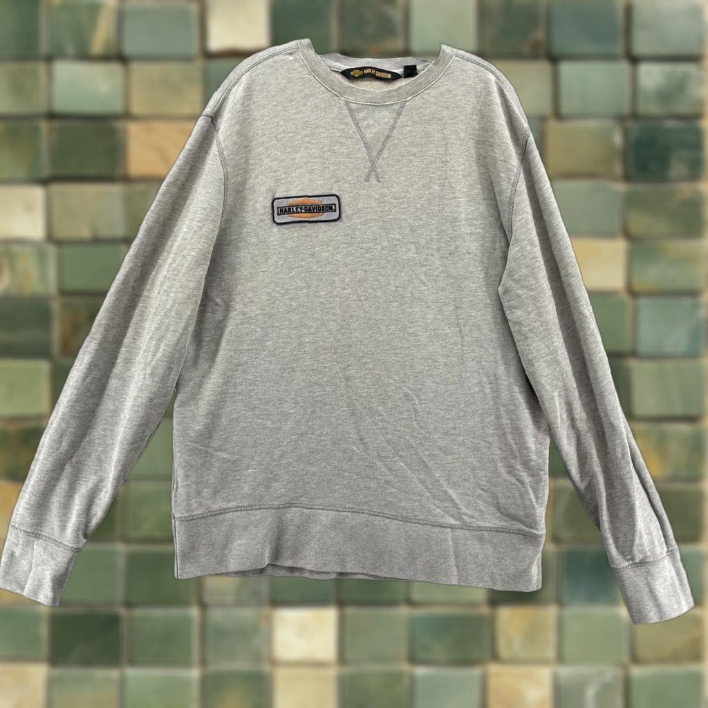 Harley Davidson Harley-Davidson Sweater Men XL Crew Moto Biker Rocker Streetwear Travel Workwear Men XL Beige 90s Moto Harley-Davidson Size US XL / EU 56 / 4 - 1 Thumbnail