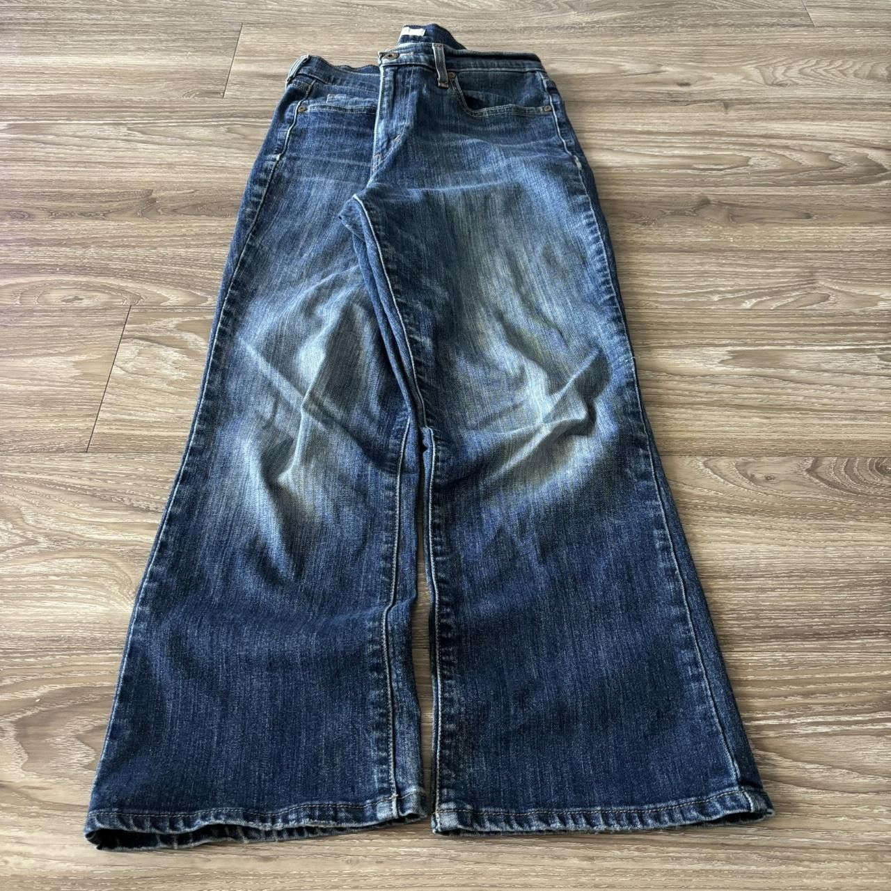 Levi's Crazy Vintage Y2K/2000s Grunge Dark Wash Levis Denim Jeans! 30x26 Size US 30 / EU 46 - 3 Thumbnail