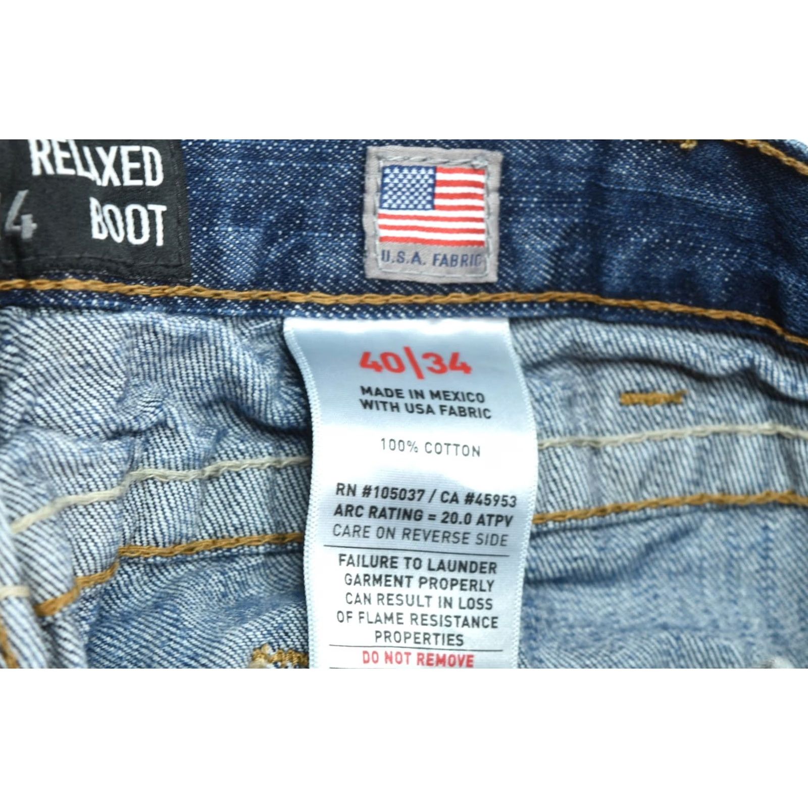 Ariat Ariat Jeans Blue Relaxed Bootcut Cotton Denim Workwear Mens 40x34 Regular Fit 5-Pocket Denim Size US 40 / EU 56 - 7 Thumbnail