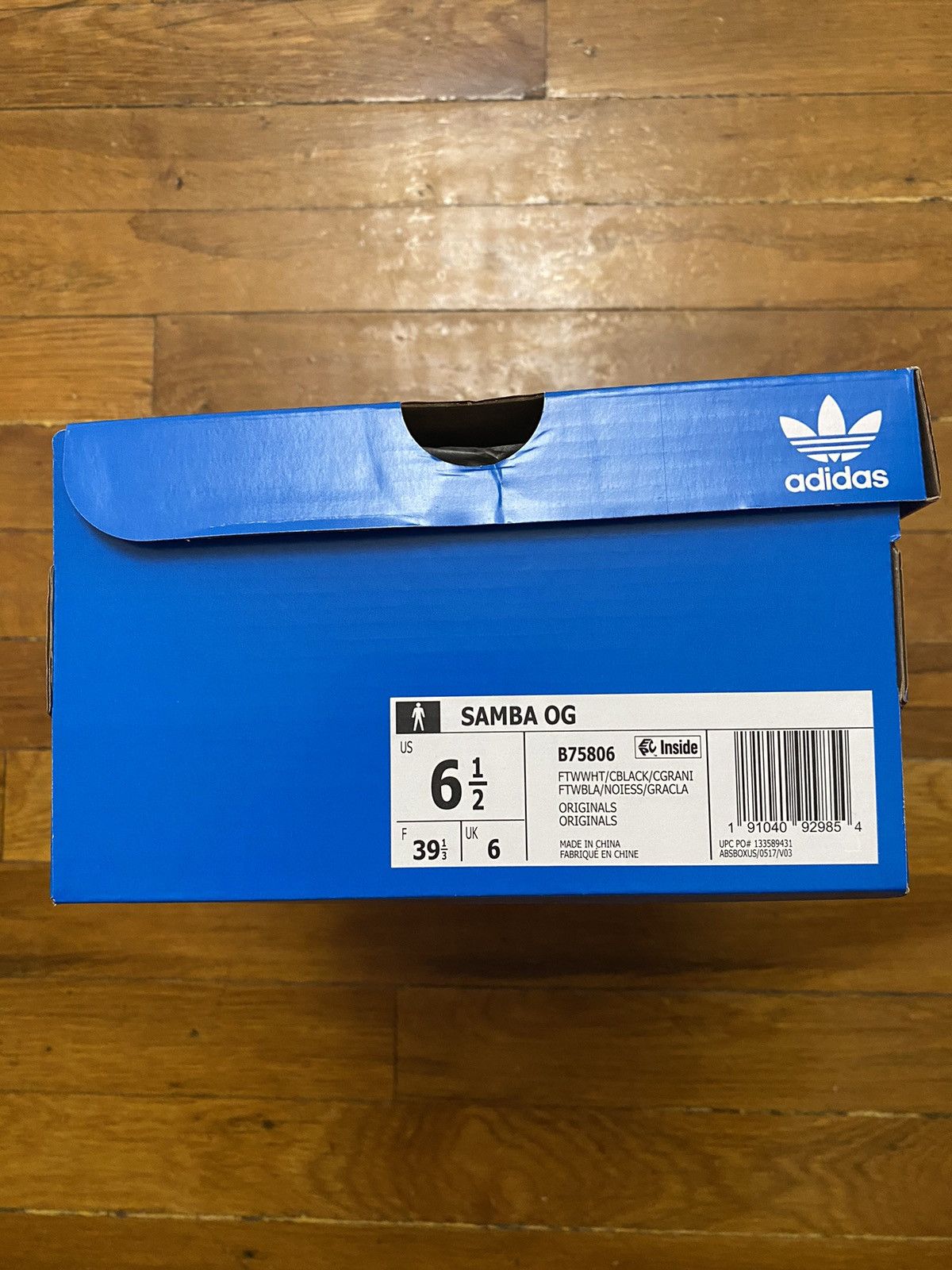 Adidas Size 6.5M / 7.5W - adidas Samba OG Cloud White Black Size US 6.5 / EU 39-40 - 8 Thumbnail