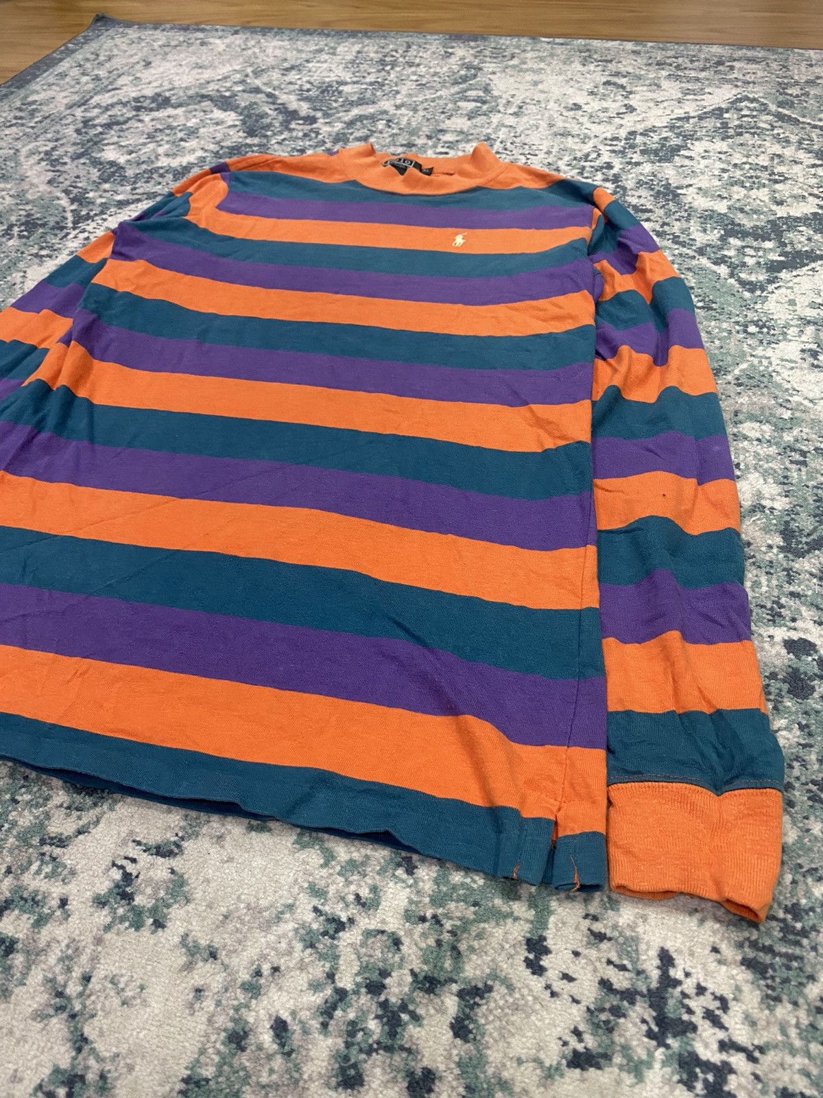 Polo Ralph Lauren 1990 - Polo Ralph Lauren Stripes Pony Logo L/S Shirt Size US L / EU 52-54 / 3 - 5 Thumbnail