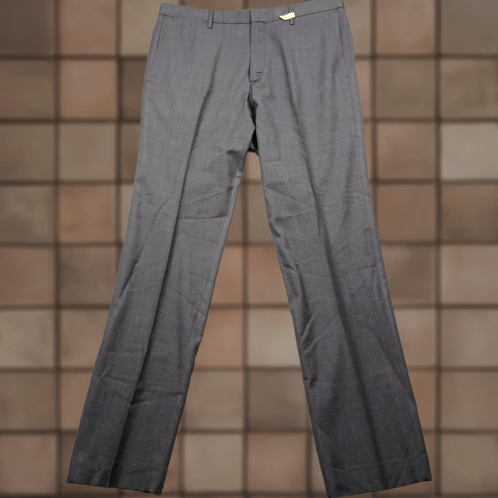 Banana Republic Banana Republic Dress Pants Men 36x36 Wool Gray Modern Slim Fit Flat Front Workwear, Business Mens Pants Size US 36 / EU 52 - 1 Thumbnail