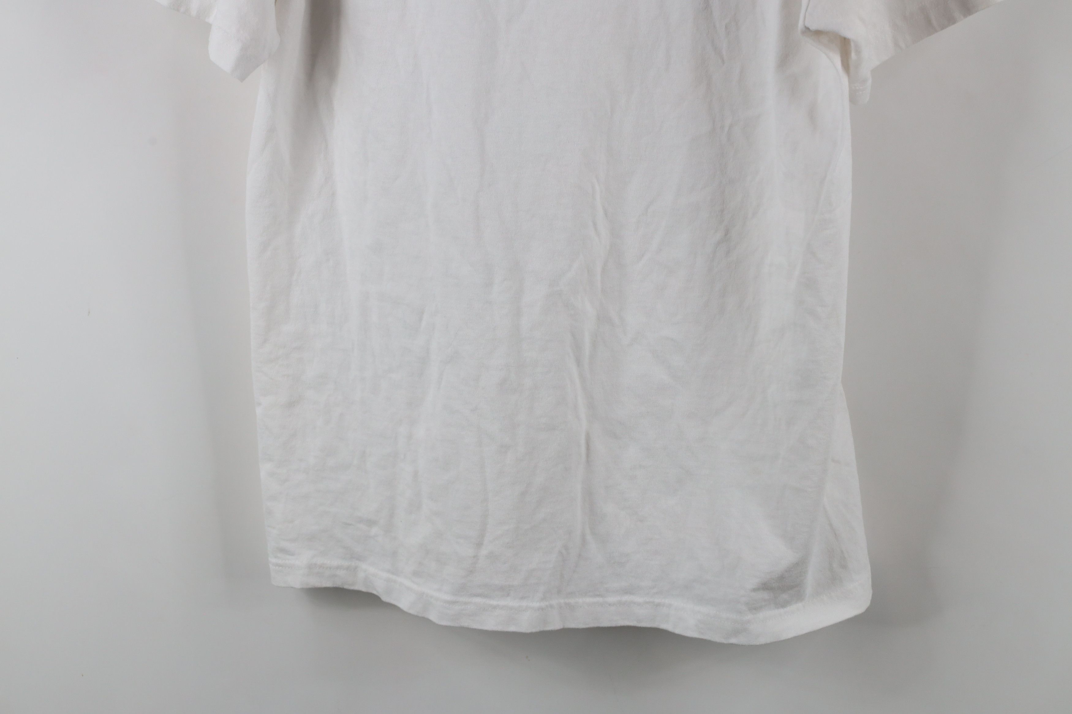Vintage Vintage 90s Streetwear Heavyweight Cotton T-Shirt White Size US L / EU 52-54 / 3 - 10 Thumbnail