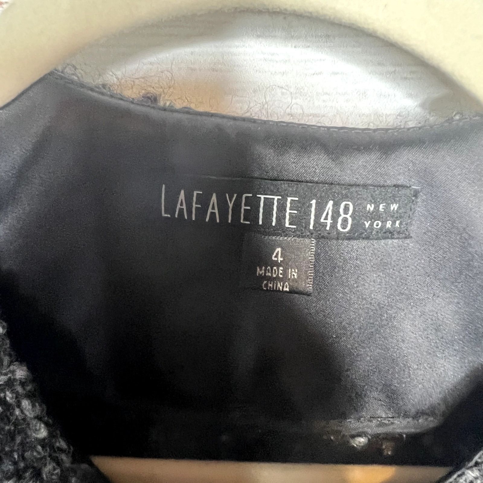 Lafayette 148 Lafayette 148 New York Black Jacket Virgin Wool Mohair 4 Size S / US 4 / IT 40 - 3 Thumbnail