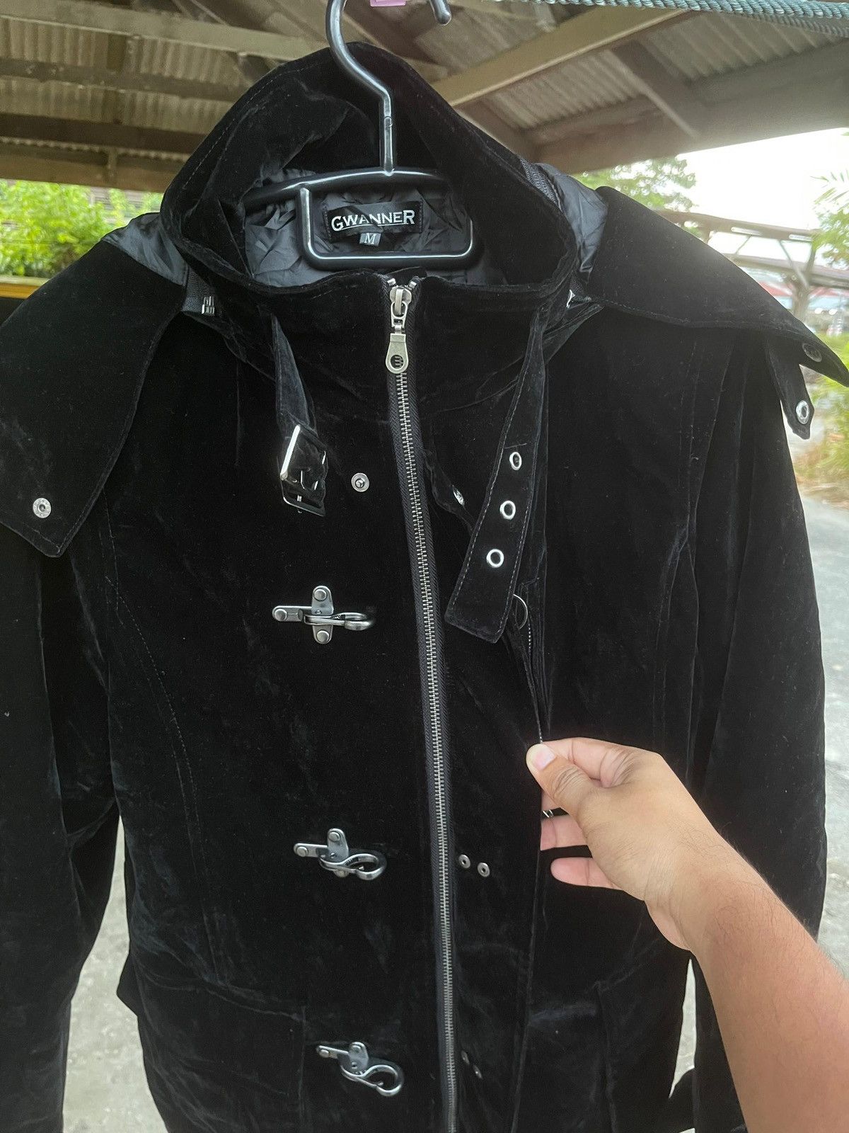 Japanese Brand 2000s GWANNER Fireman Ifsixwasnine Style Velvet Jacket Size US M / EU 48-50 / 2 - 10 Thumbnail