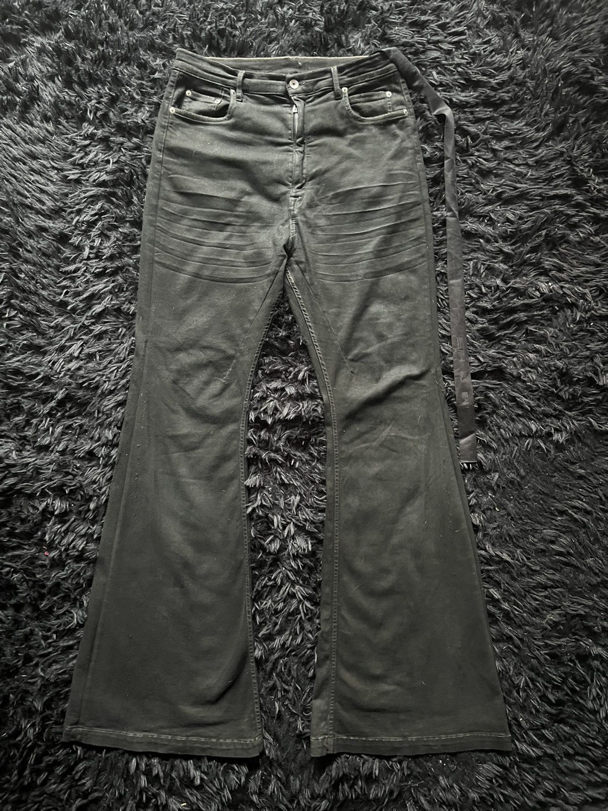 Rick Owens Drkshdw Bolan Bootcut Denim Black | Grailed