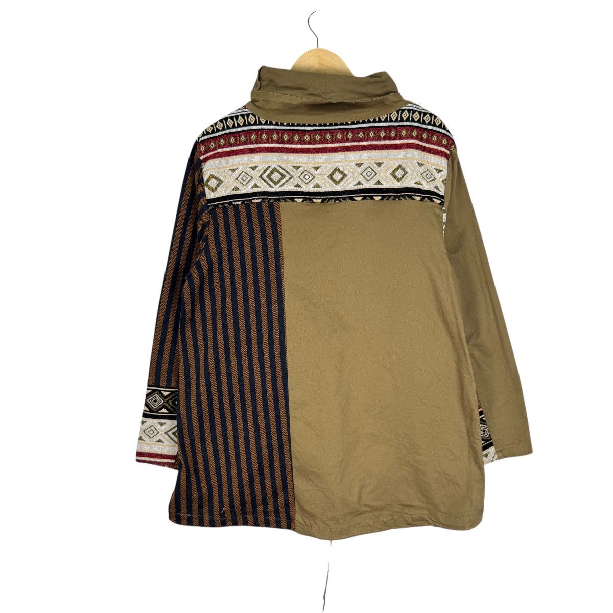 Japanese Brand ☀️ANIMA PATHCHWORK TURTLENECK JUMPER LIKE KAPITAL Size US M / EU 48-50 / 2 - 6 Thumbnail