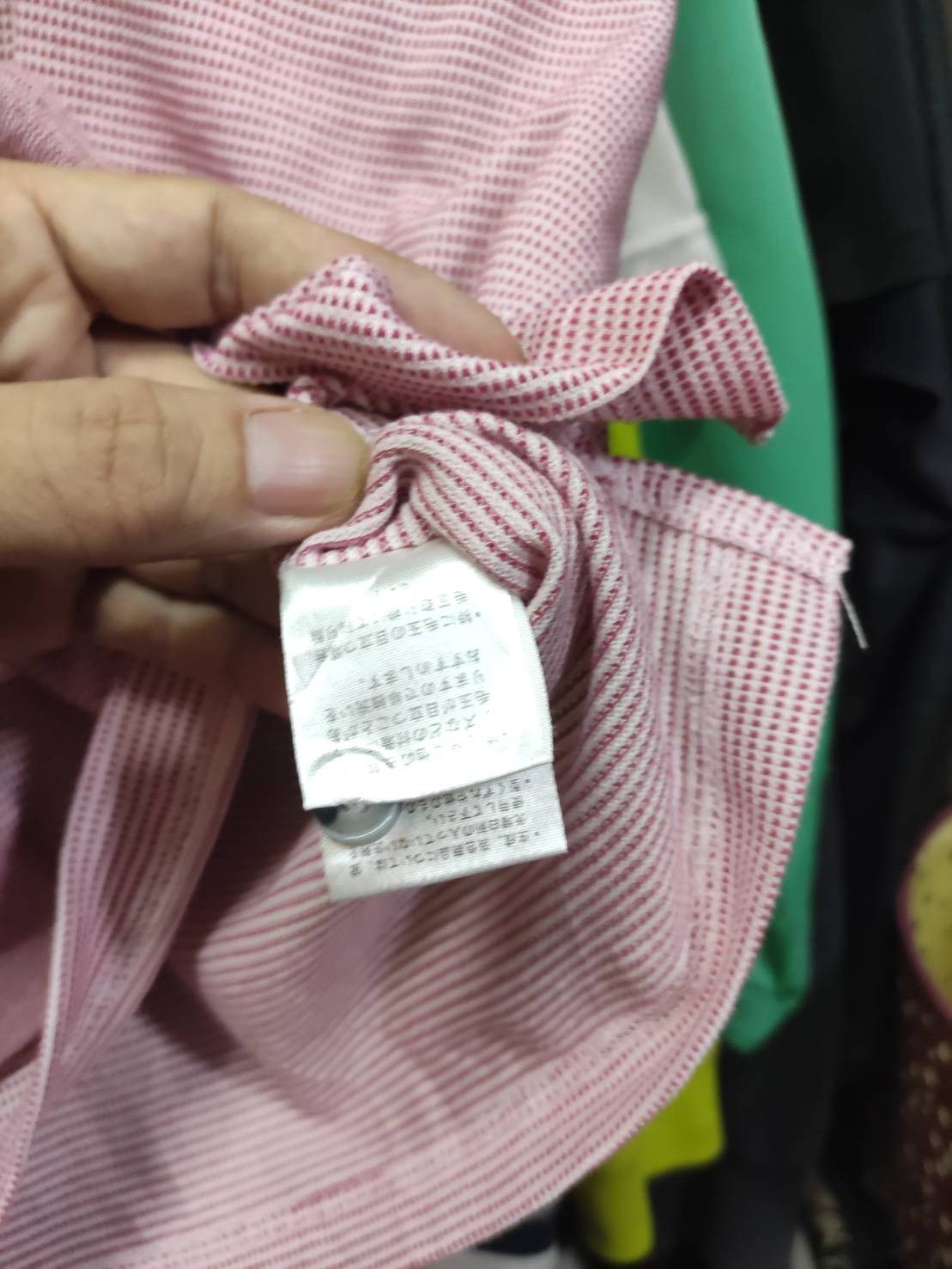Mr. Junko Mr. Junko Koshino Pink Stripes L/S Polo Shirt Size US L / EU 52-54 / 3 - 8 Thumbnail