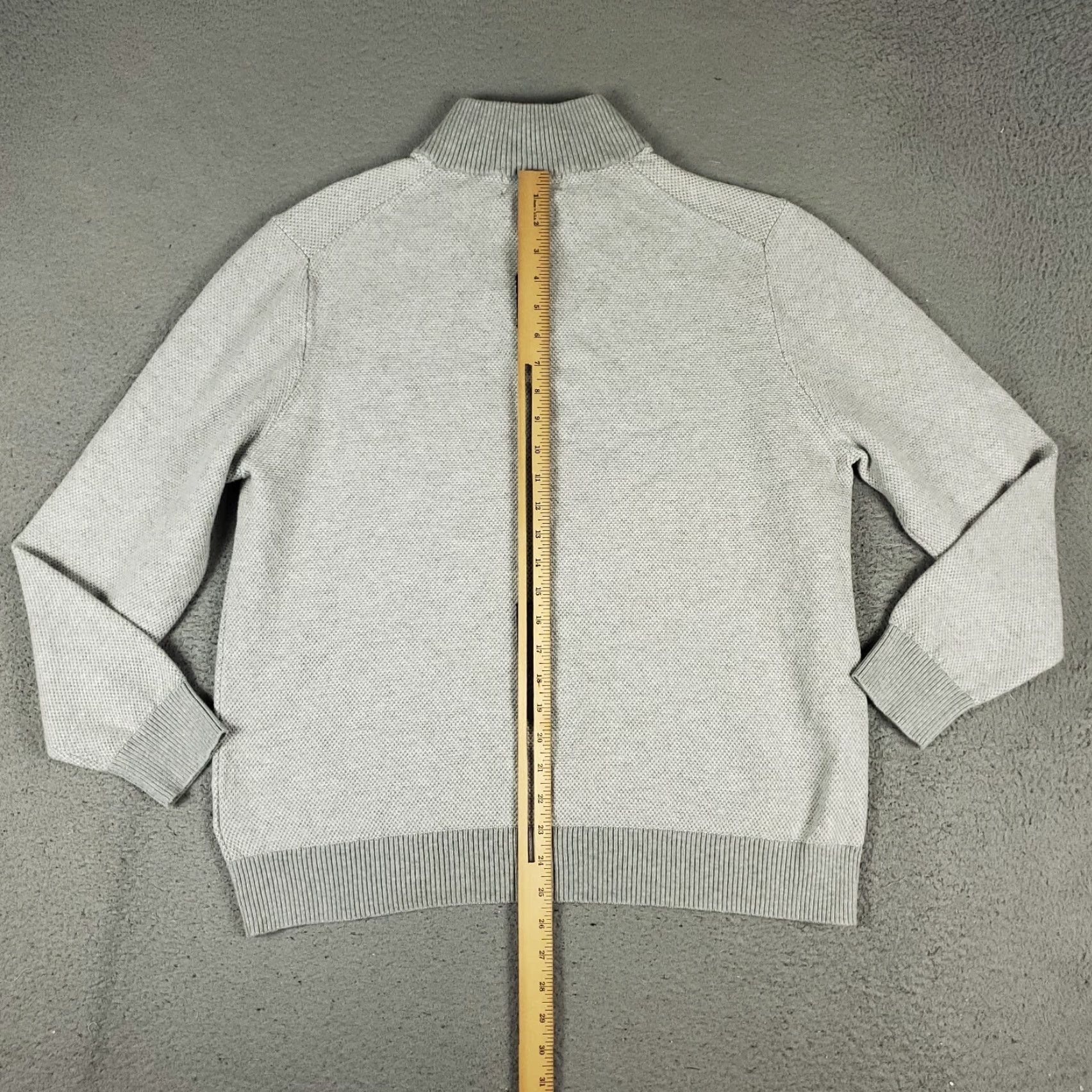 Brooks Brothers Brooks Brothers Sweater XL Gray Knit 1/4 Zip Pullover Mens Classic Casual Size US XL / EU 56 / 4 - 5 Thumbnail