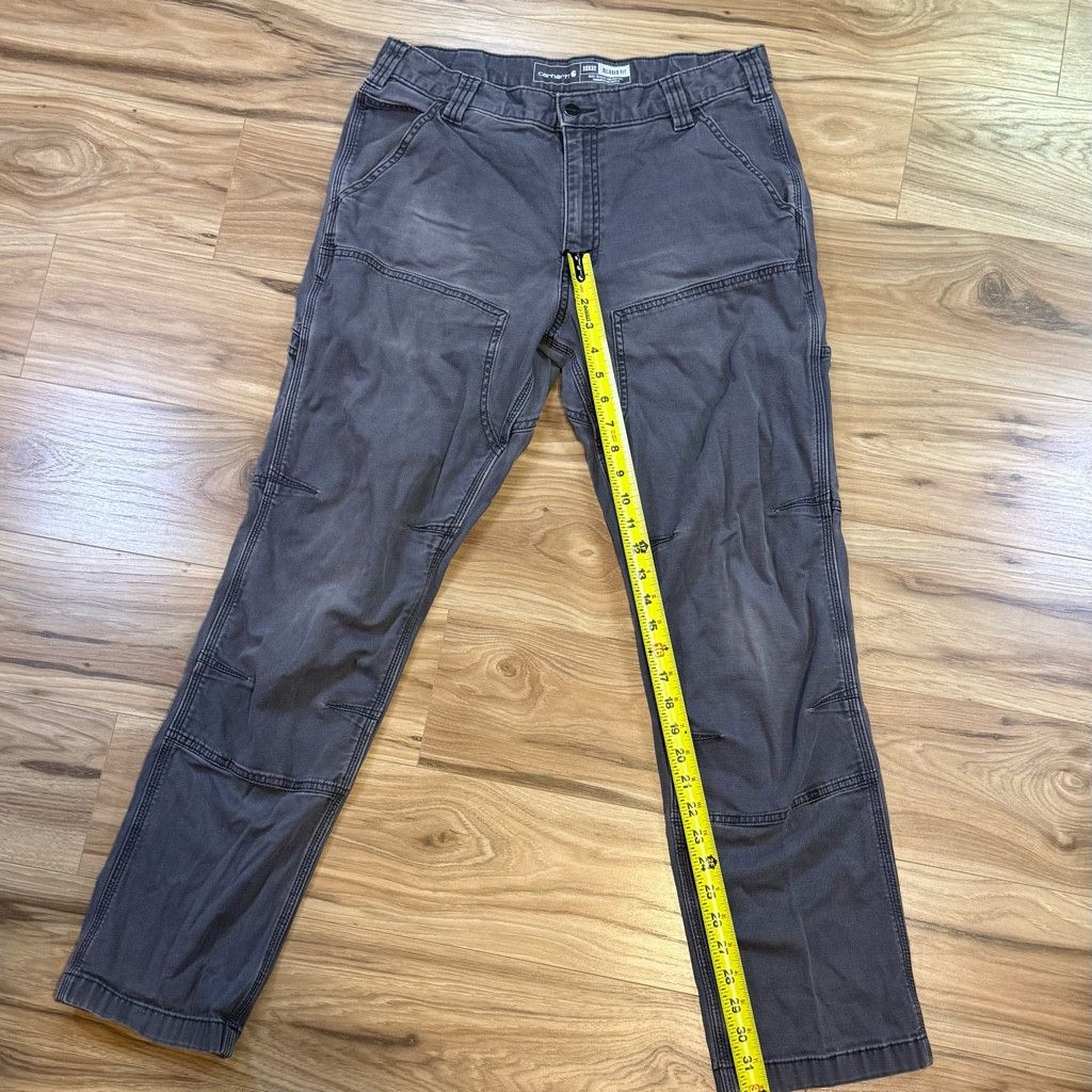Carhartt Carhartt Men’s 33x32 Gray Double Knee Work Pants Size US 33 - 7 Thumbnail