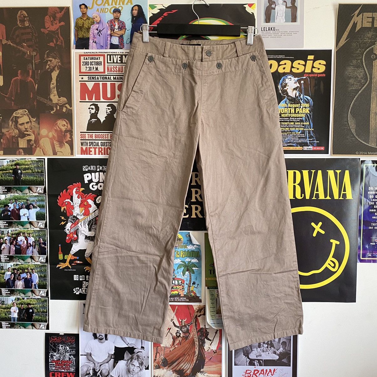 Vintage Vintage Marine Francaise Rare Style Chinos Pants Size US 29 - 1 Thumbnail