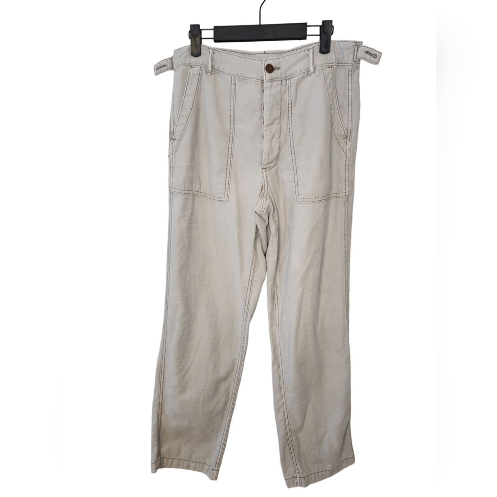 American Eagle Outfitters American Eagle washed twill Utility Cotton Pants 8 Long Size 30" / US 8 / IT 44 - 1 Thumbnail