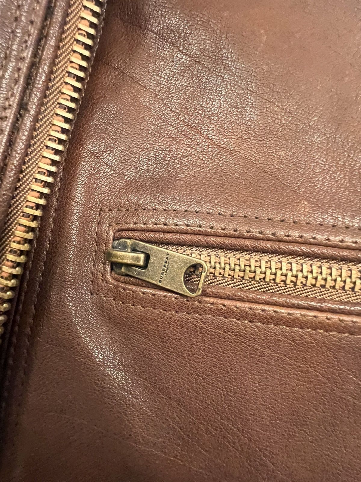 Burberry Burberry brown leather (100%) jacket Size US M / EU 48-50 / 2 - 5 Thumbnail