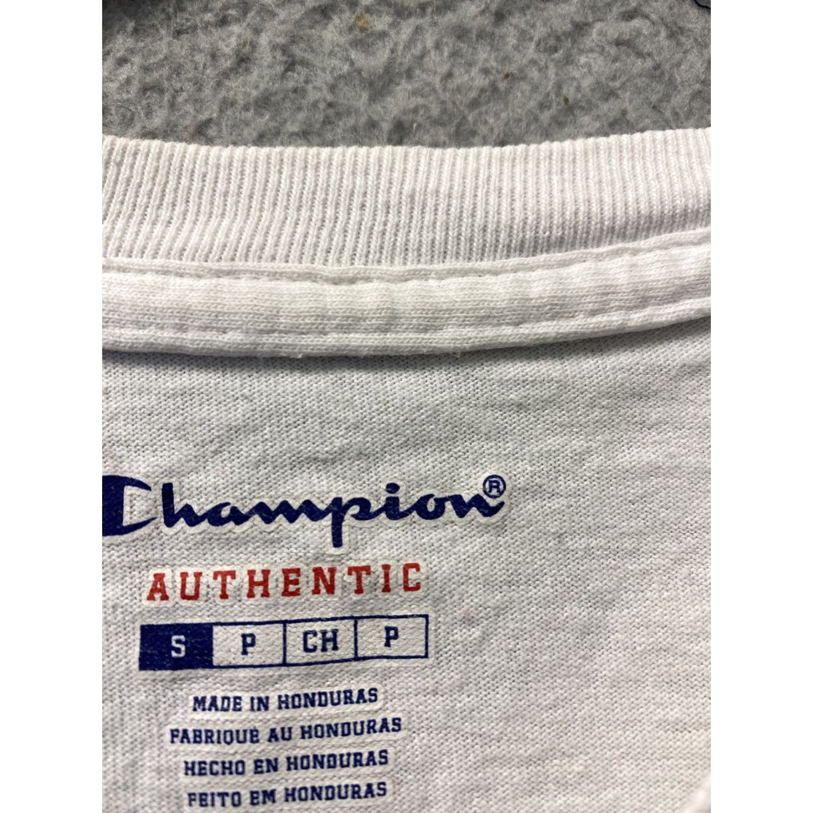 Champion Champion Shirt Mens S White Long Sleeve Crew Neck Tee Logo Casual Outdoor 103-36 Size US S / EU 44-46 / 1 - 5 Thumbnail