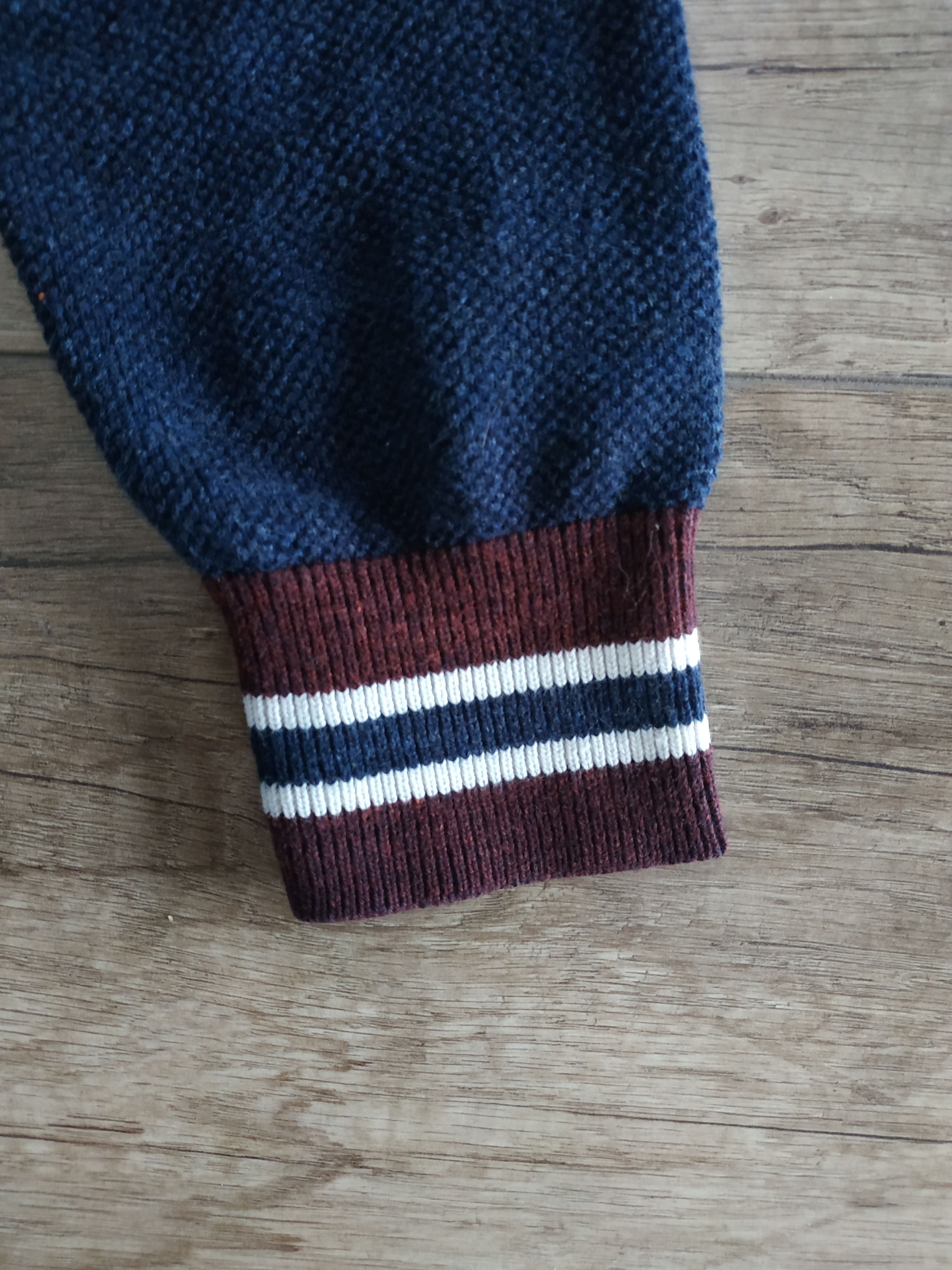 Fred Perry Fred Perry Men's Navy Knit Sweater Jumper Pullover, s. SMALL Size US S / EU 44-46 / 1 - 7 Thumbnail