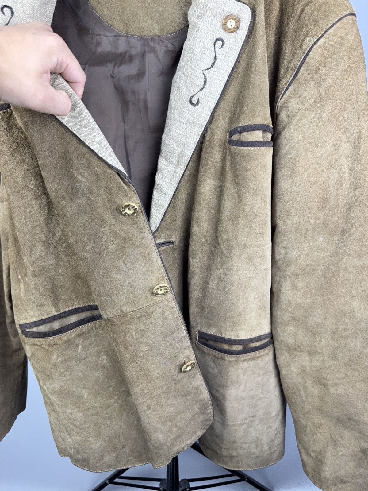 Vintage Vintage 90s Retro Cowboy Western USA XL-XXL Leather Jacket Size US XL / EU 56 / 4 - 12 Thumbnail