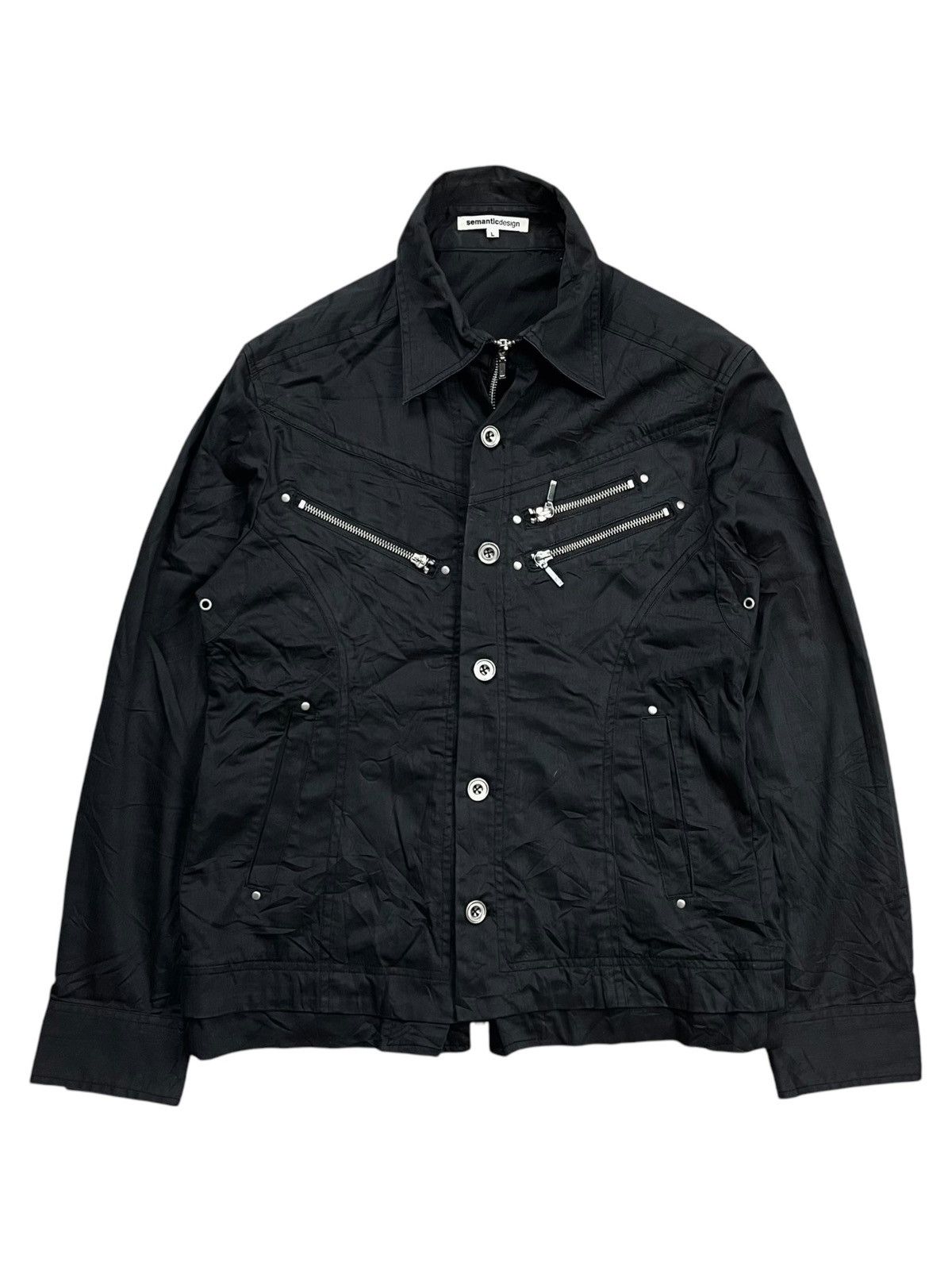 semanticdesign 2000s Semantic Design - Multizipper Cyber Rider Jacket Size US M / EU 48-50 / 2 - 4 Thumbnail
