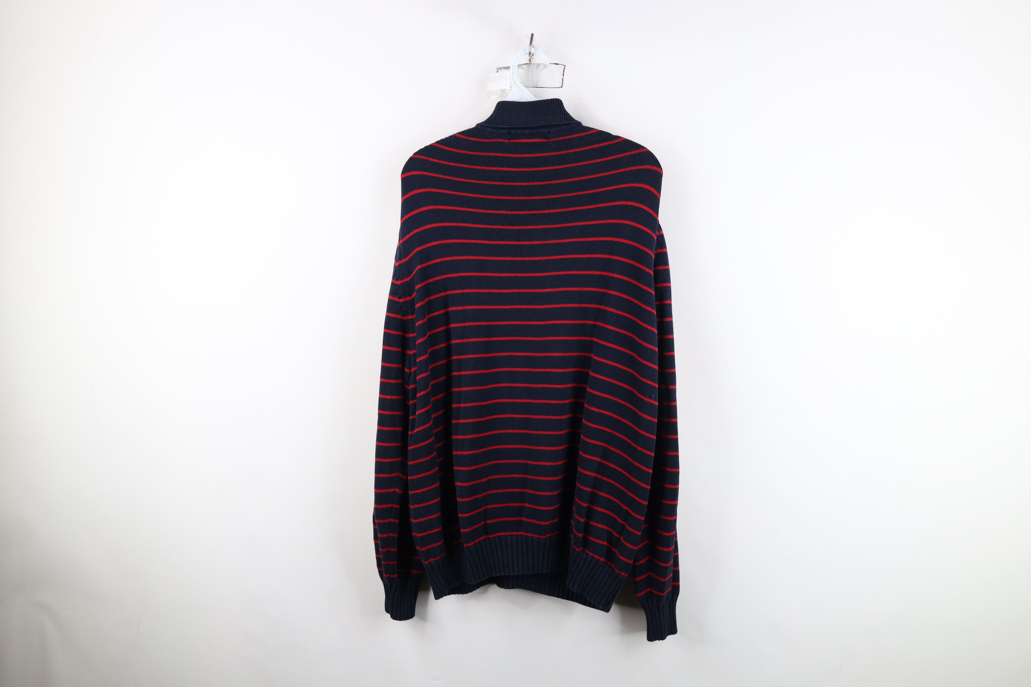 Brooks Brothers Vintage 90s Brooks Brothers Knit Striped Collared Sweater Size US L / EU 52-54 / 3 - 8 Thumbnail
