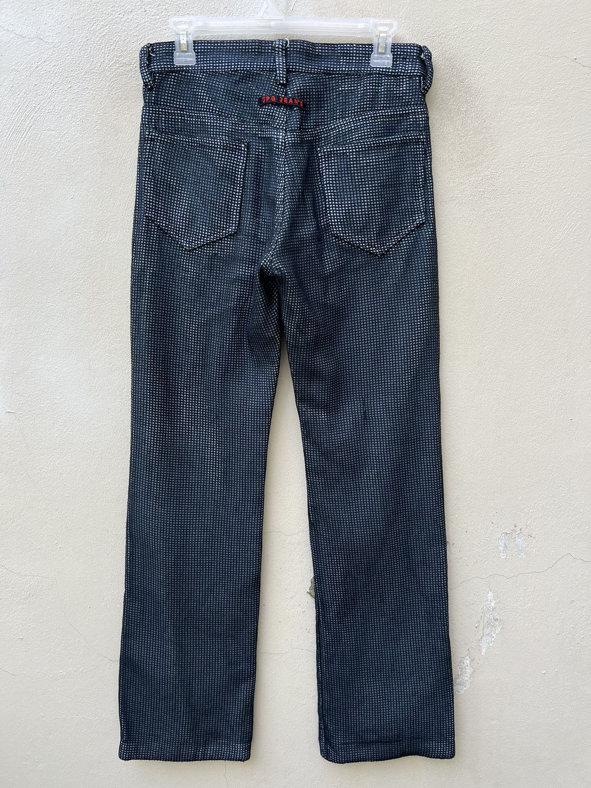 Jean Paul Gaultier Vintage Jean Paul Gaultier Paris Mesh Denim Flare Jeans Size US 30 / EU 46 - 14 Thumbnail