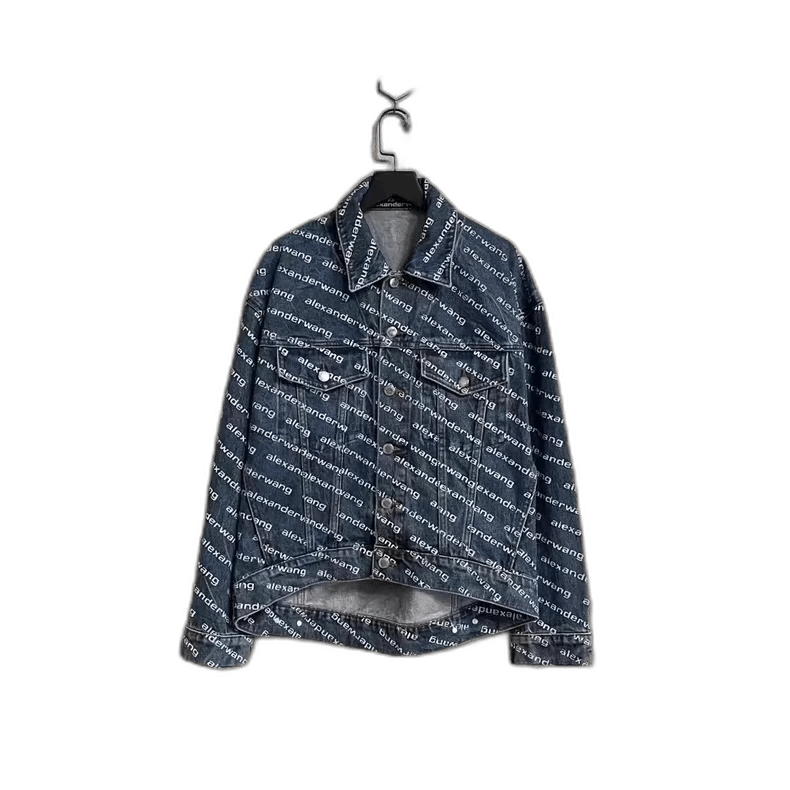 Alexander Wang Alexander Wang Denim Jacket with Logo Print