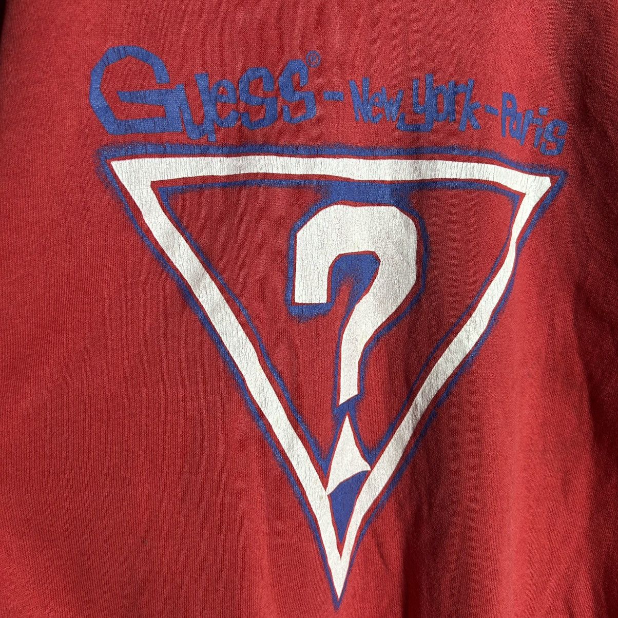 Guess × Vintage Vintage Guess Big Logo Sweatshirt Size L / US 10 / IT 46 - 3 Thumbnail