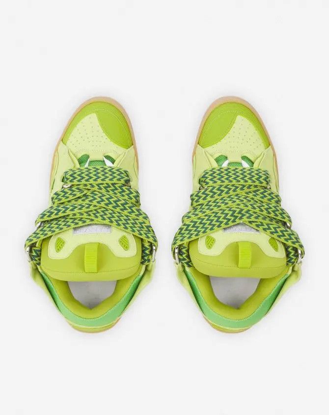 Lanvin oc11z0325 Curb Low Top Sneakers in Green Size US 14 / EU 47 - 4 Thumbnail
