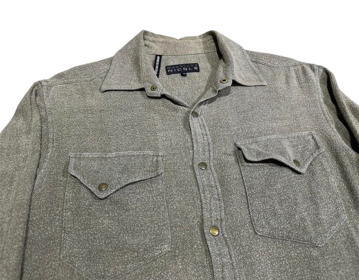 If Six Was Nine × Japanese Brand × Nicole Club 🔥Sick Y2K Monsieur Nicole Double Pockets Western Shirt Punk Size US L / EU 52-54 / 3 - 1 Thumbnail