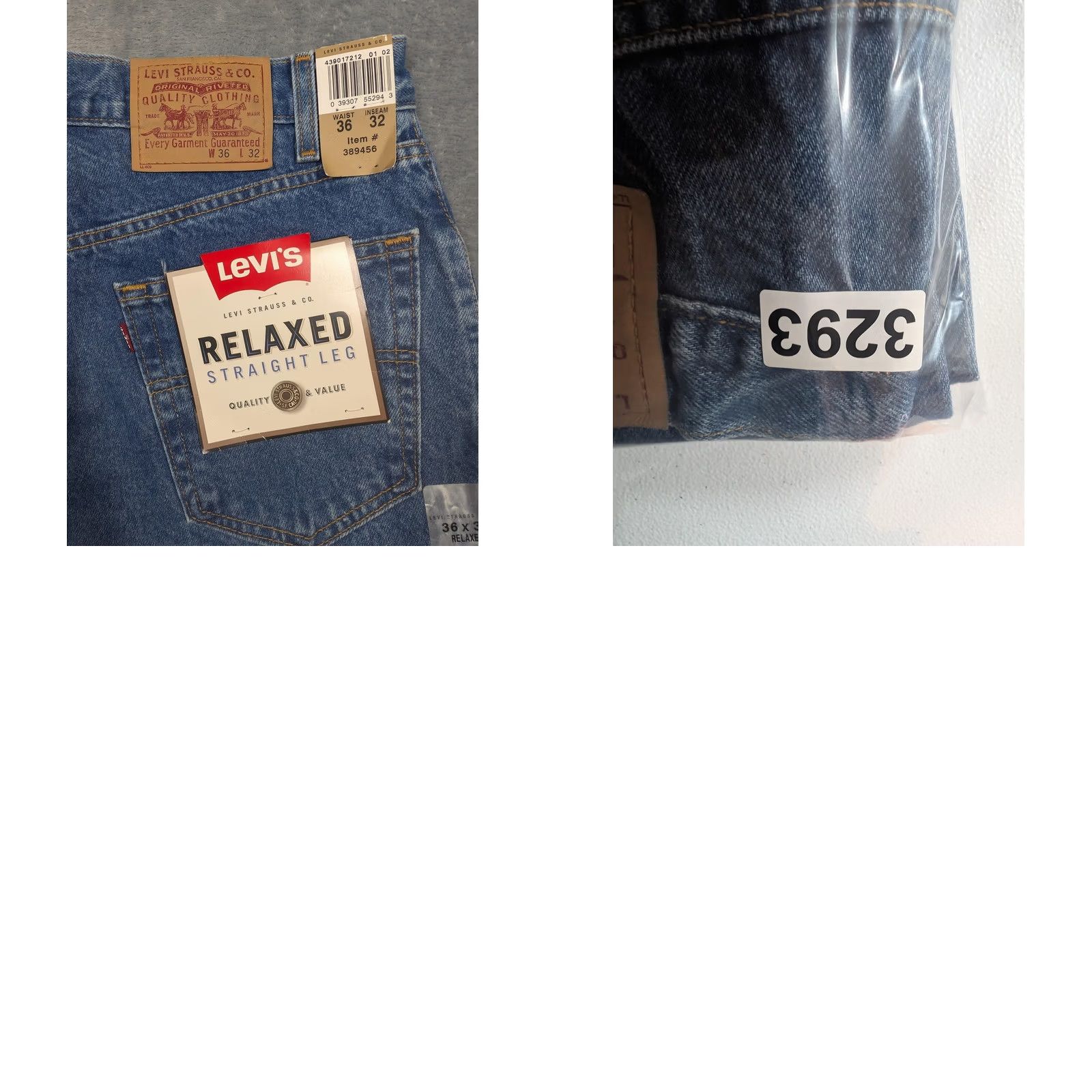 Levi's VTG Levi's Relaxed Straight Leg Jeans Mens 36x32 Blue 100% Cotton Denim Medium Size US 36 / EU 52 - 8 Thumbnail
