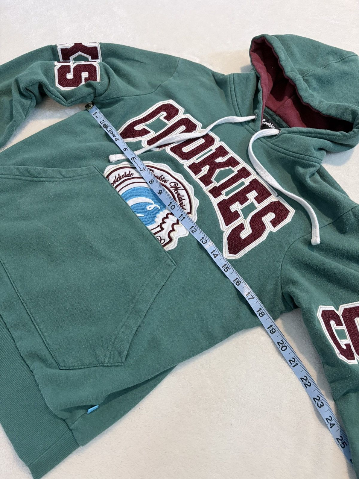 Cookies Cookies SF Worldwide varsity chenille patch hoodie green Size S / US 4 / IT 40 - 6 Thumbnail